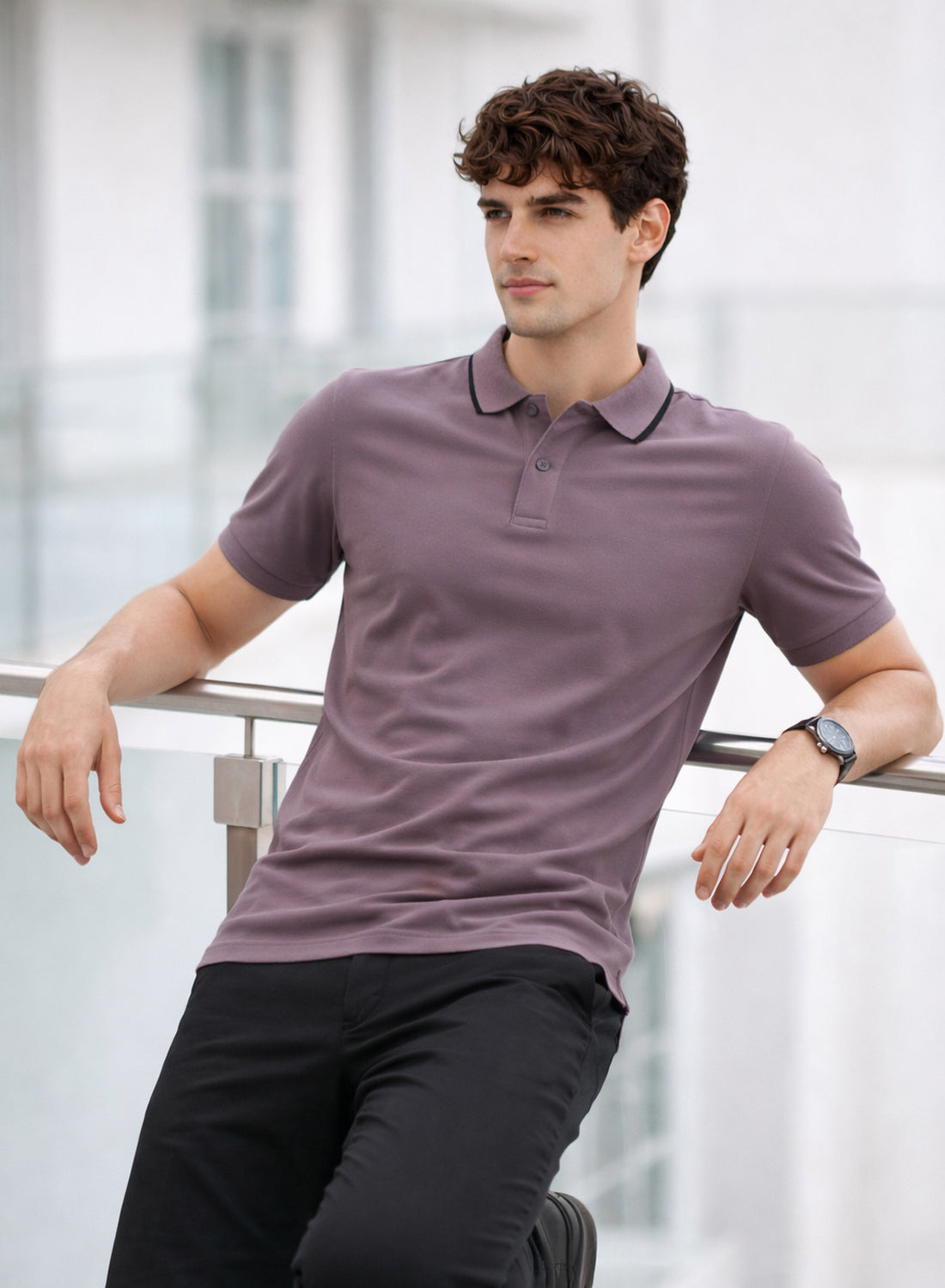 Men Polo Cotton T-Shirt