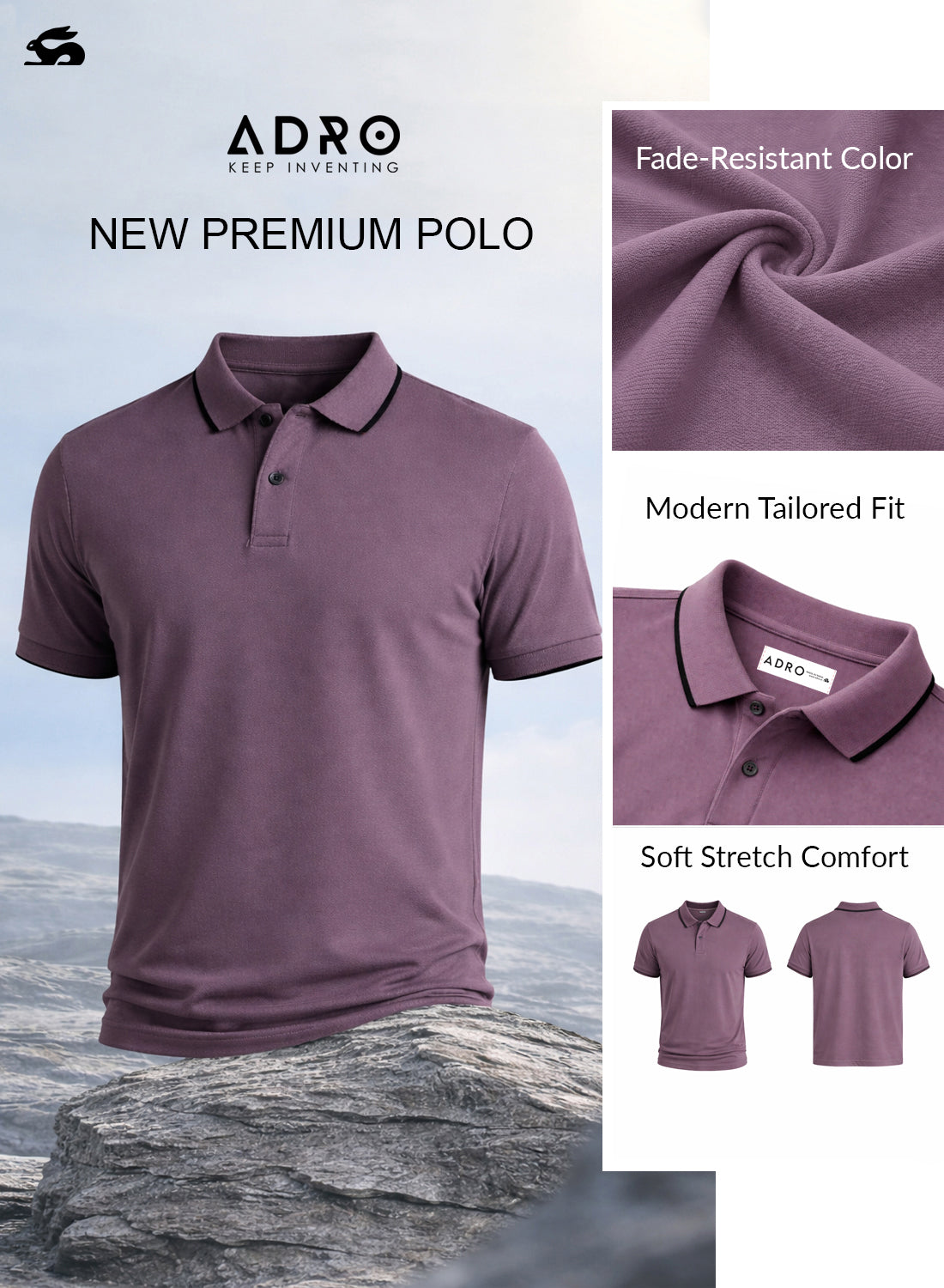 Men Polo Cotton T-Shirt