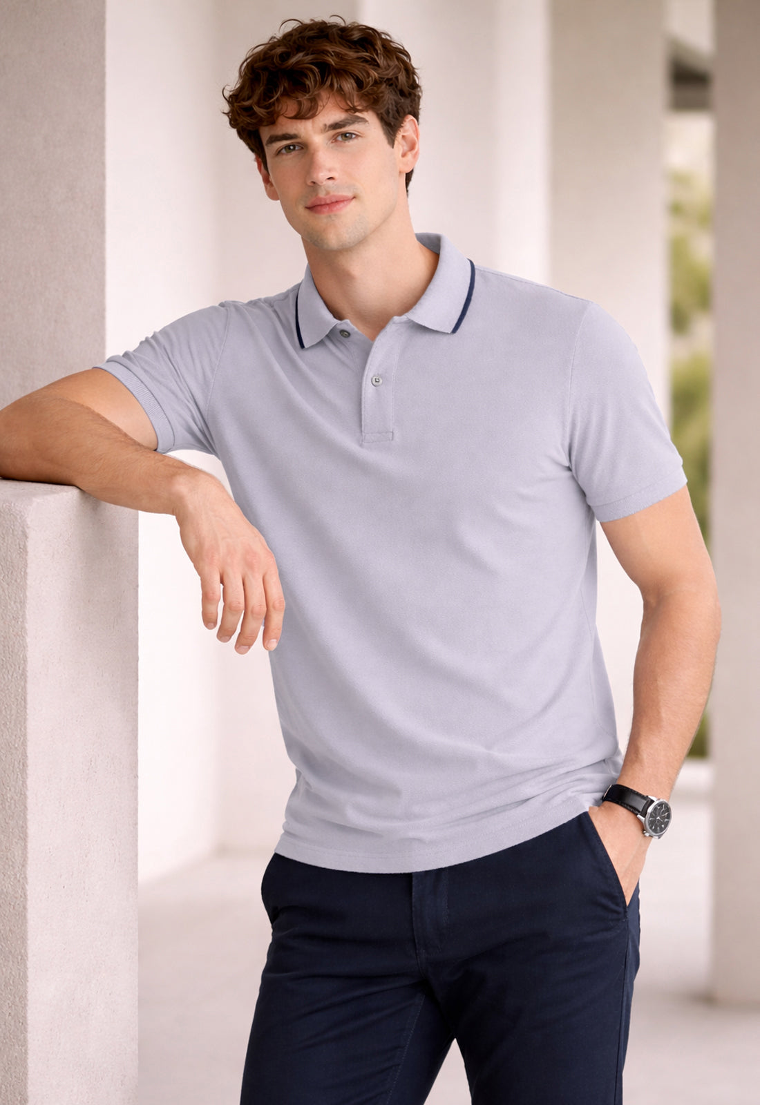 Men Polo Cotton T-Shirt