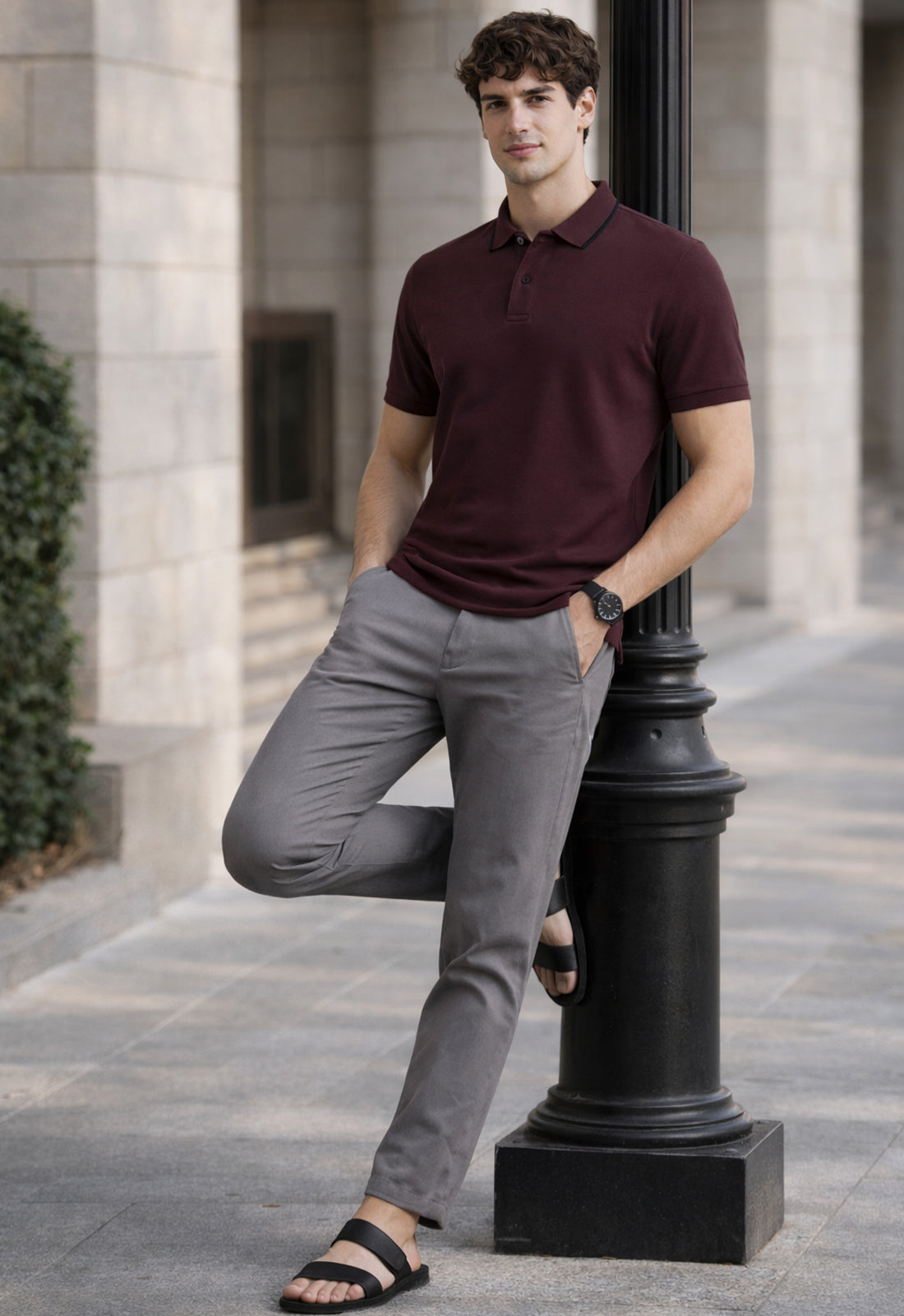 Men Polo Cotton T-Shirt