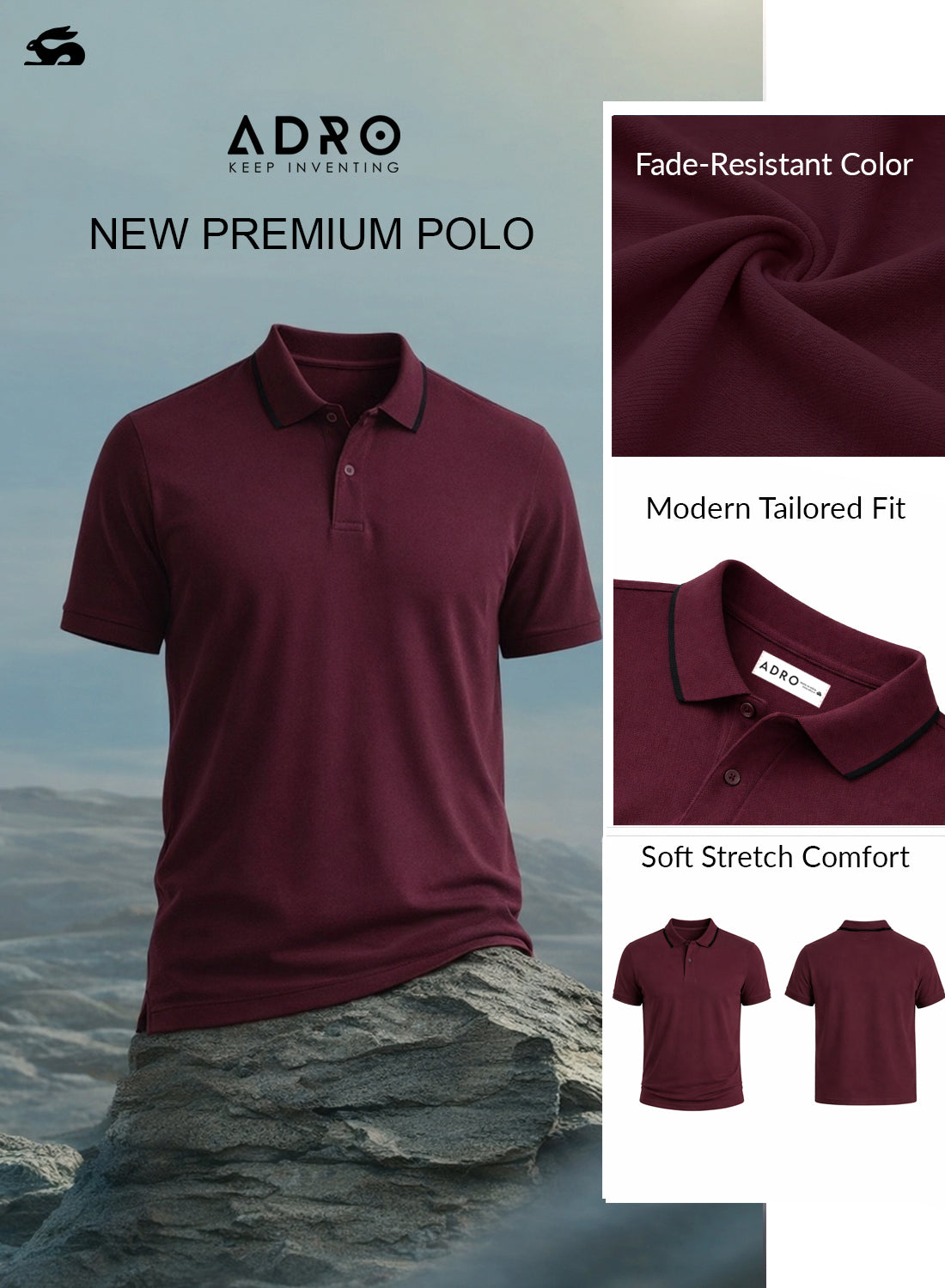 Men Polo Cotton T-Shirt