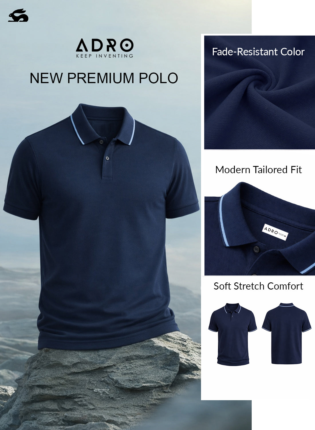Men Polo Cotton T-Shirt