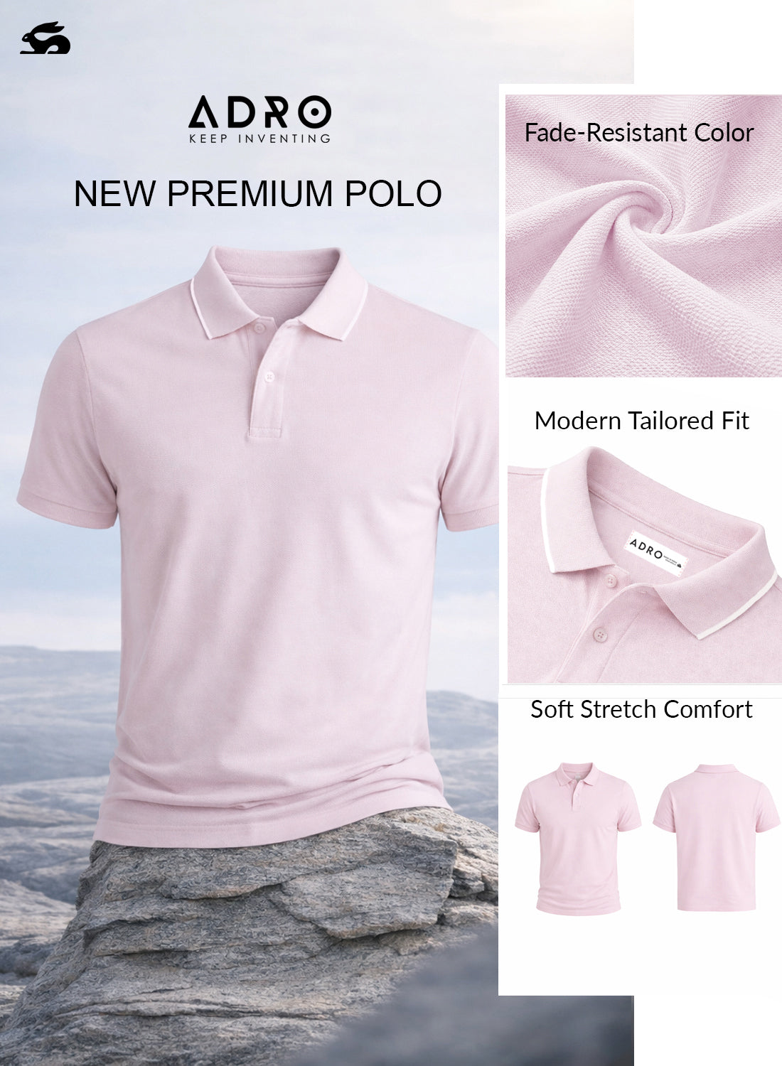 Men Polo Cotton T-Shirt