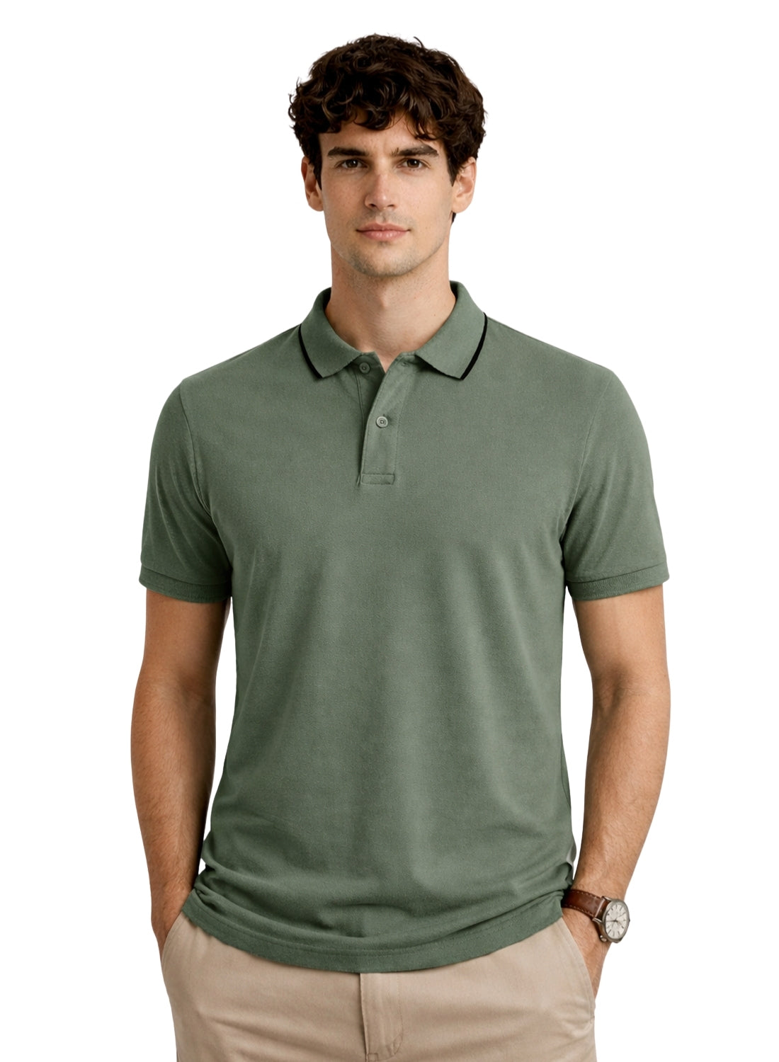 Men Polo Cotton T-Shirt