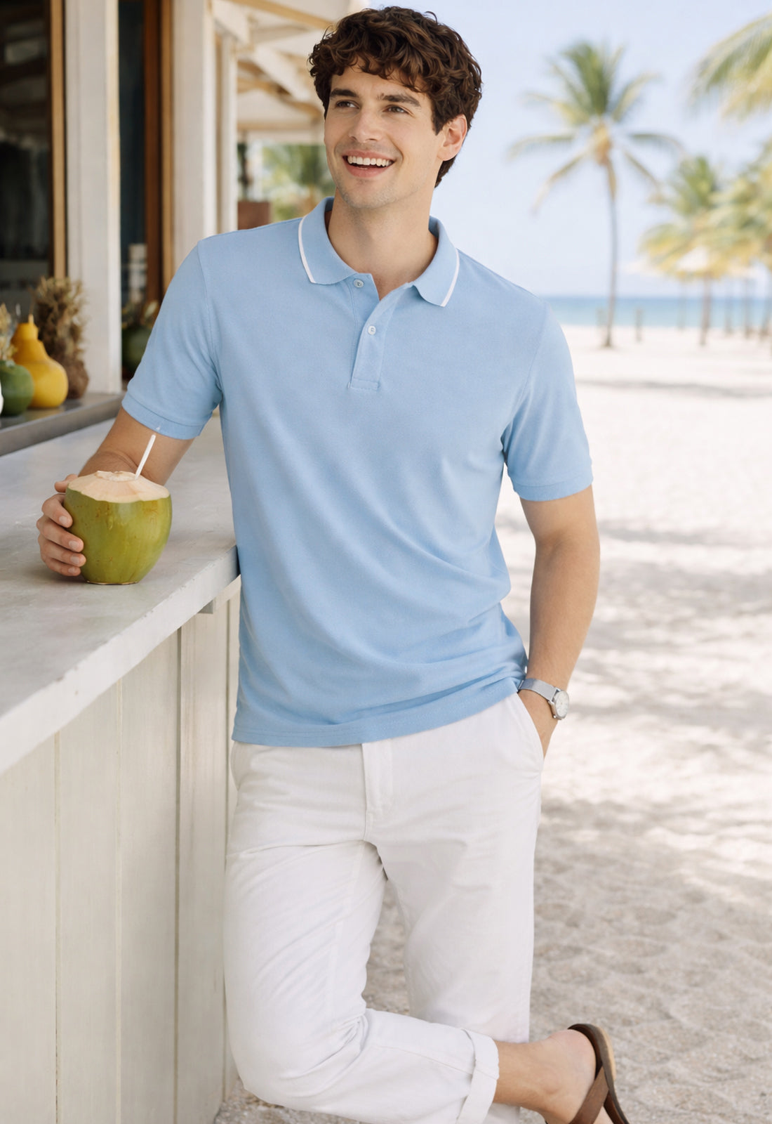 Men Polo Cotton T-Shirt