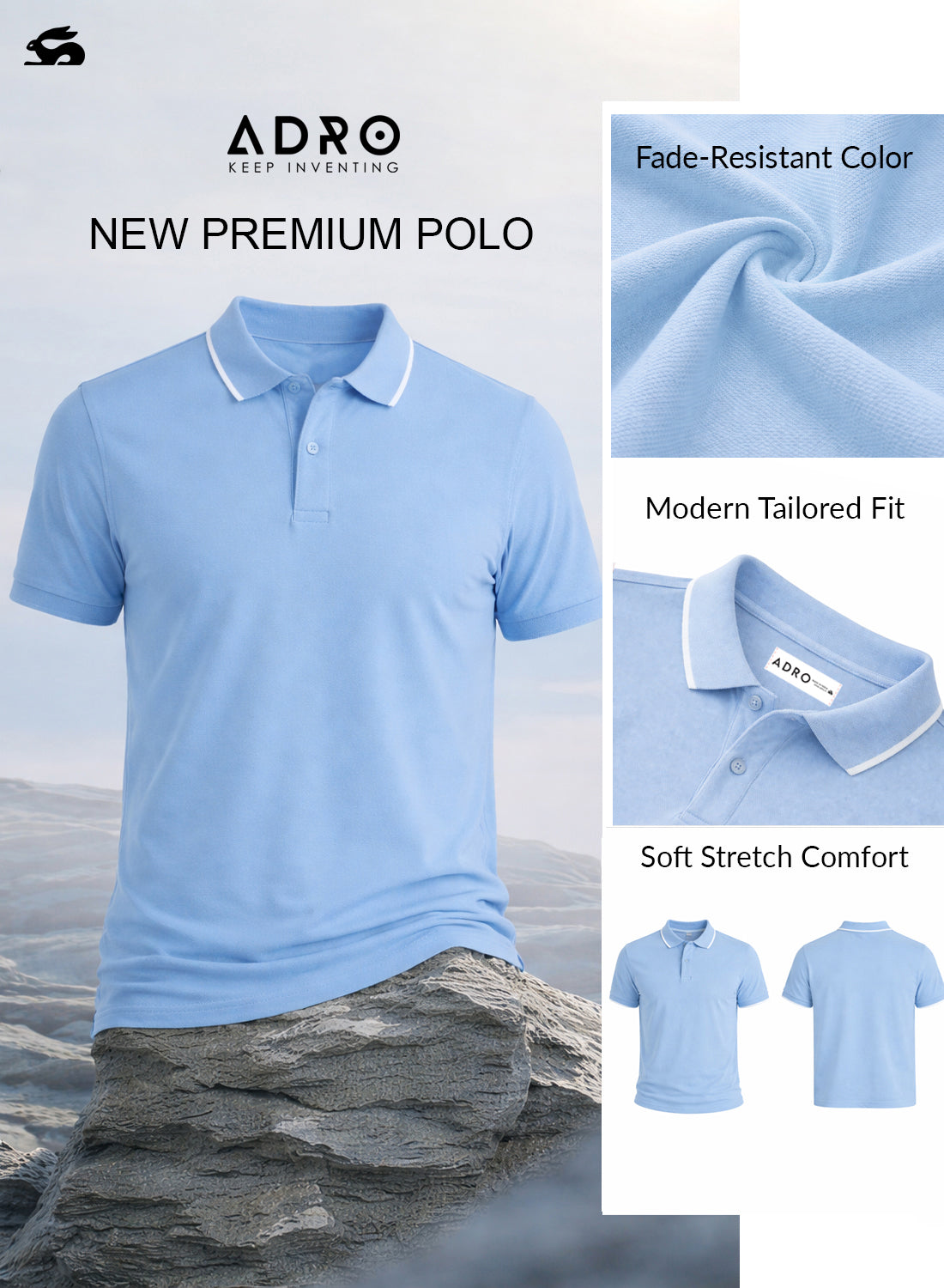 Men Polo Cotton T-Shirt