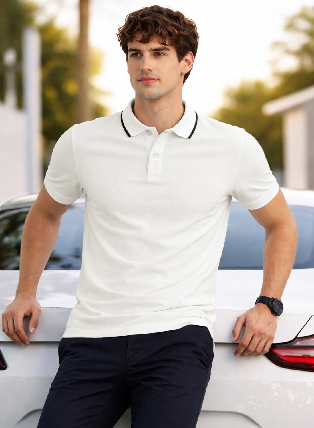 Men Polo Cotton T-Shirt
