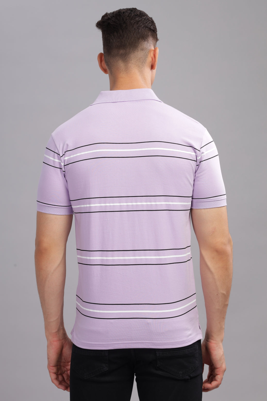 Men Purple Regular Fit Polo T-Shirt