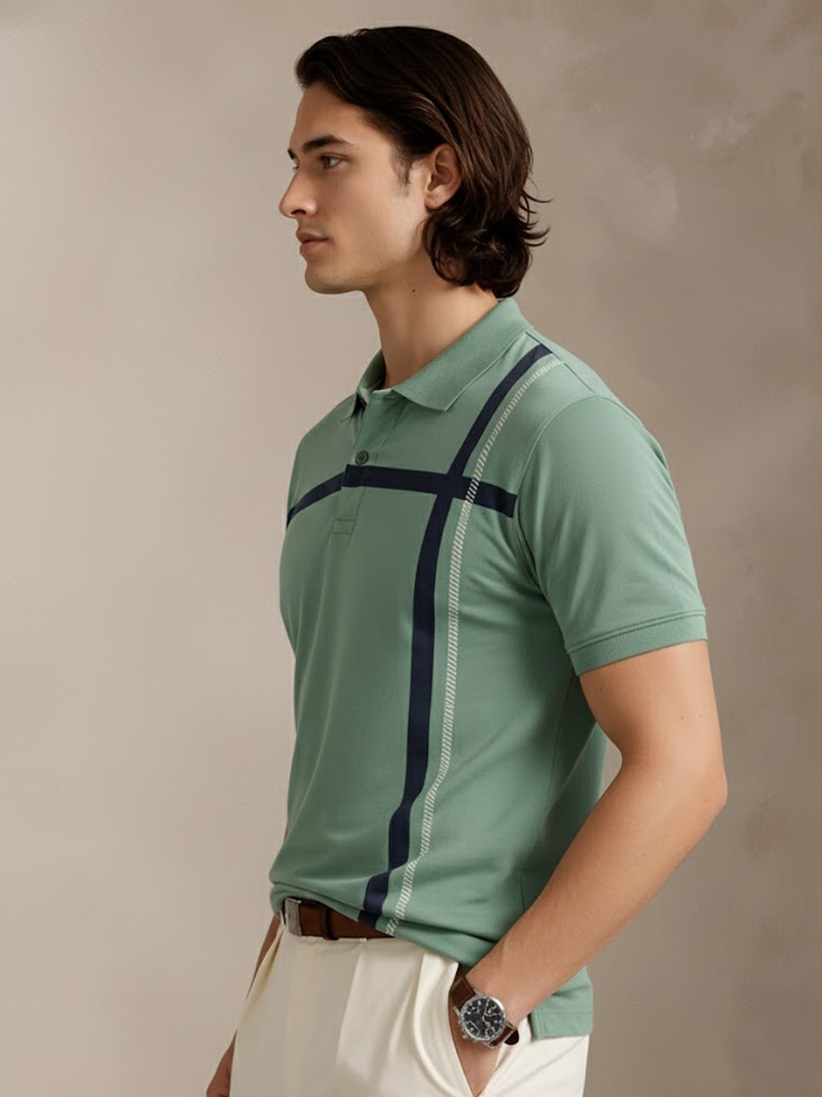 Men Cotton Polo T Shirt