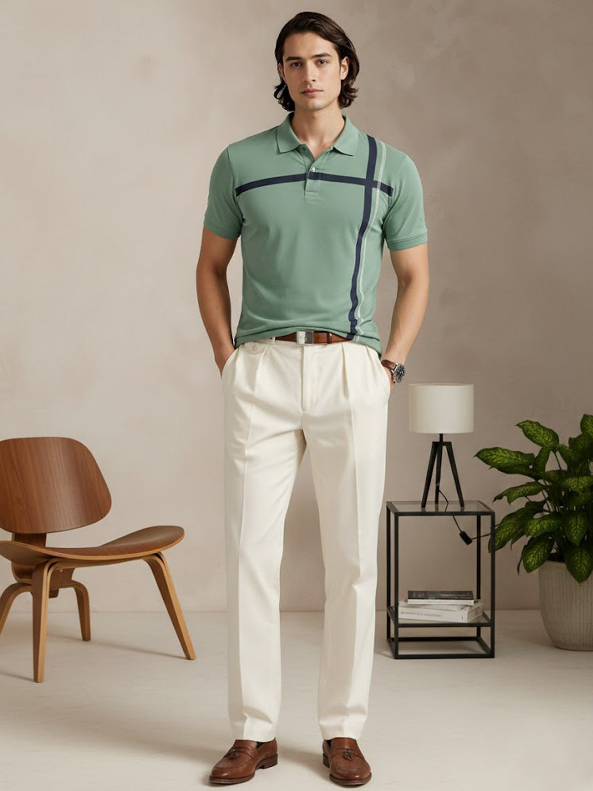 Men Cotton Polo T Shirt