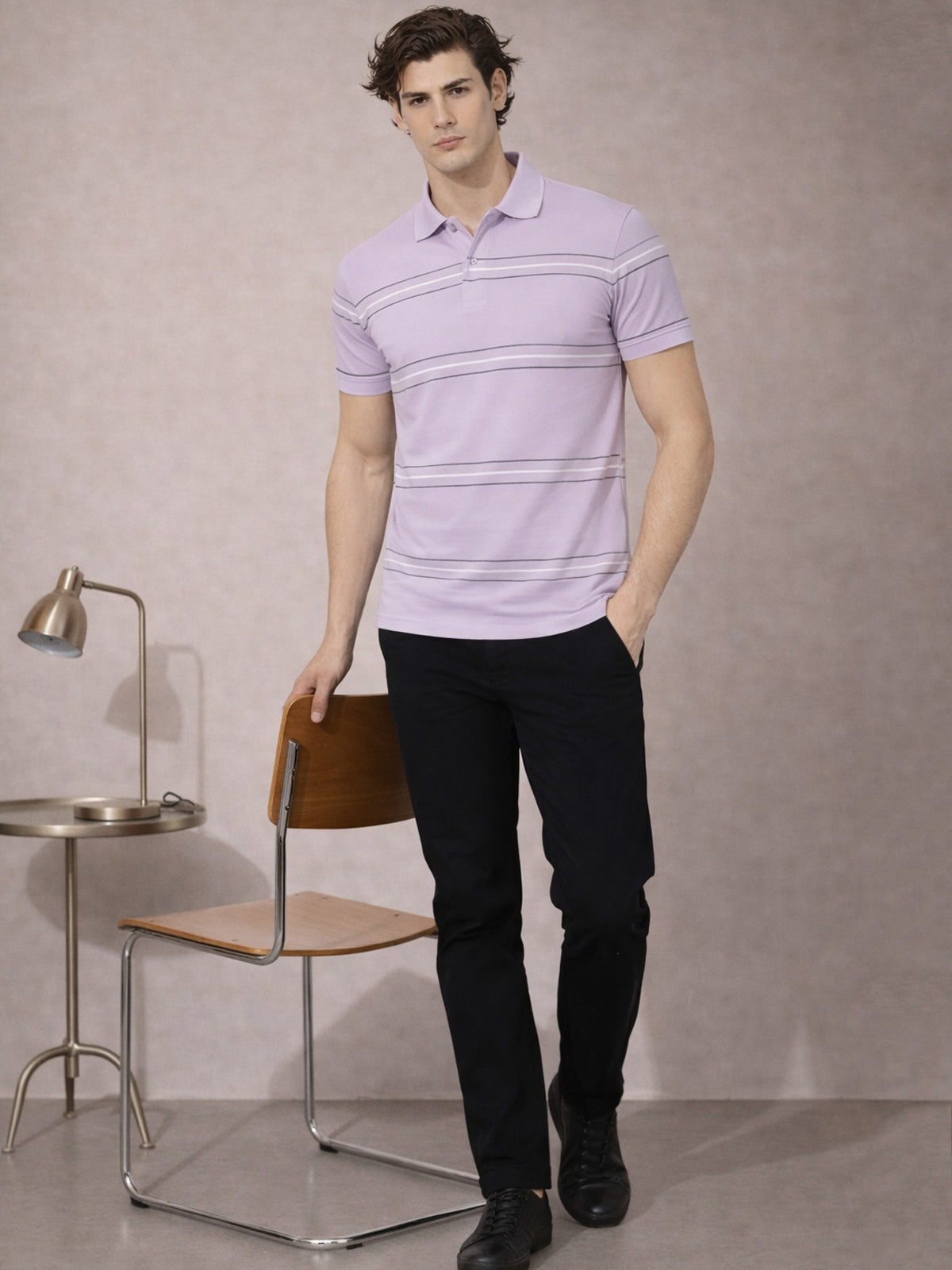 Men Cotton Polo T Shirt