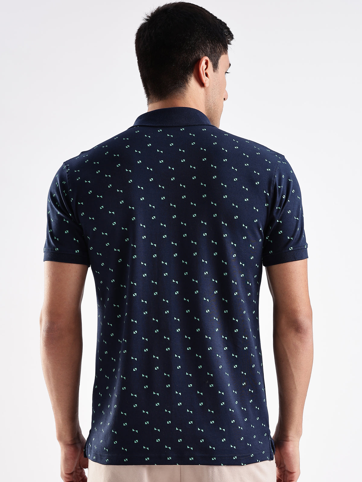 Men Navy Regular Fit Polo T-Shirt