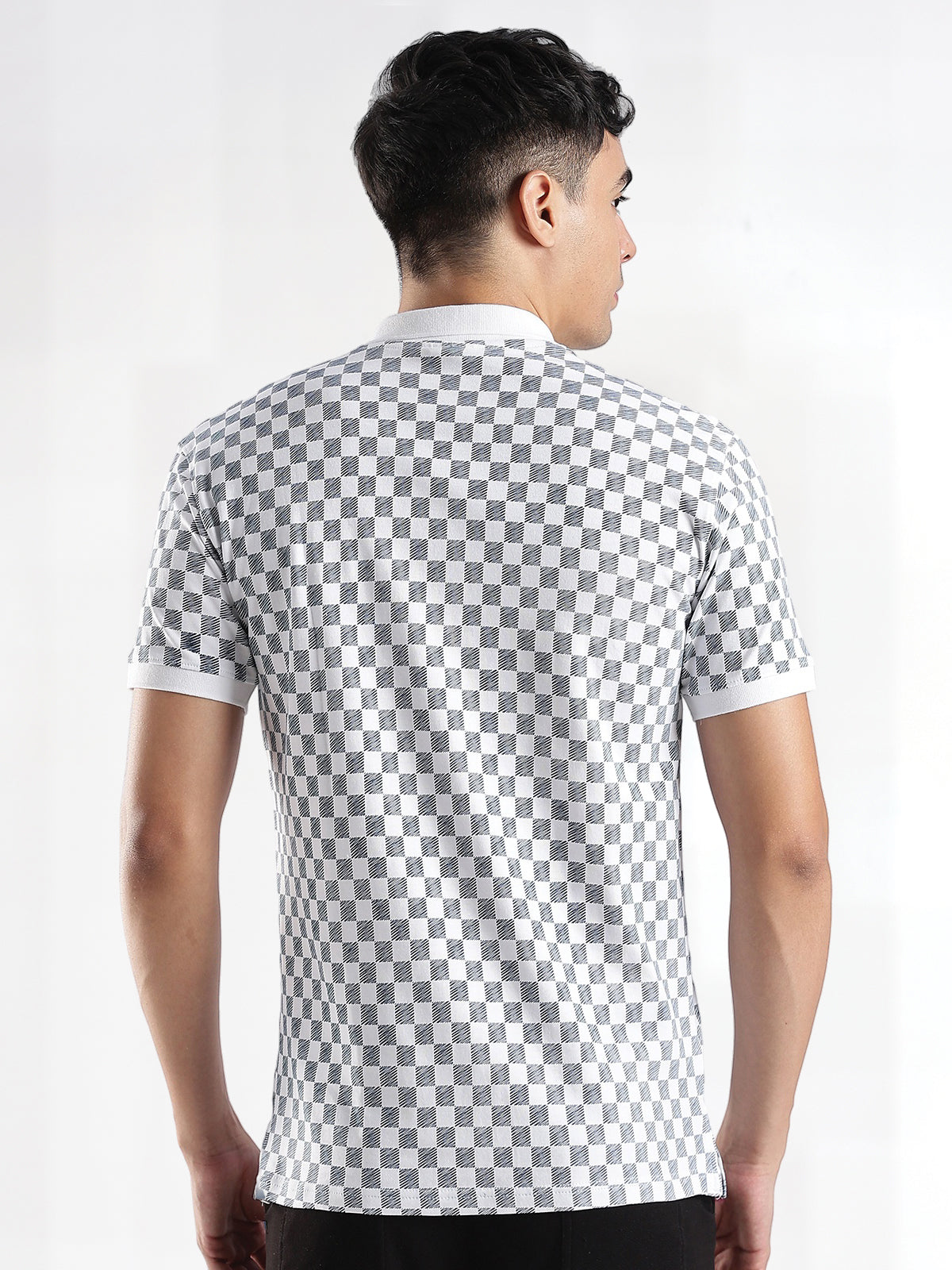 Men White Regular Fit Polo T-Shirt