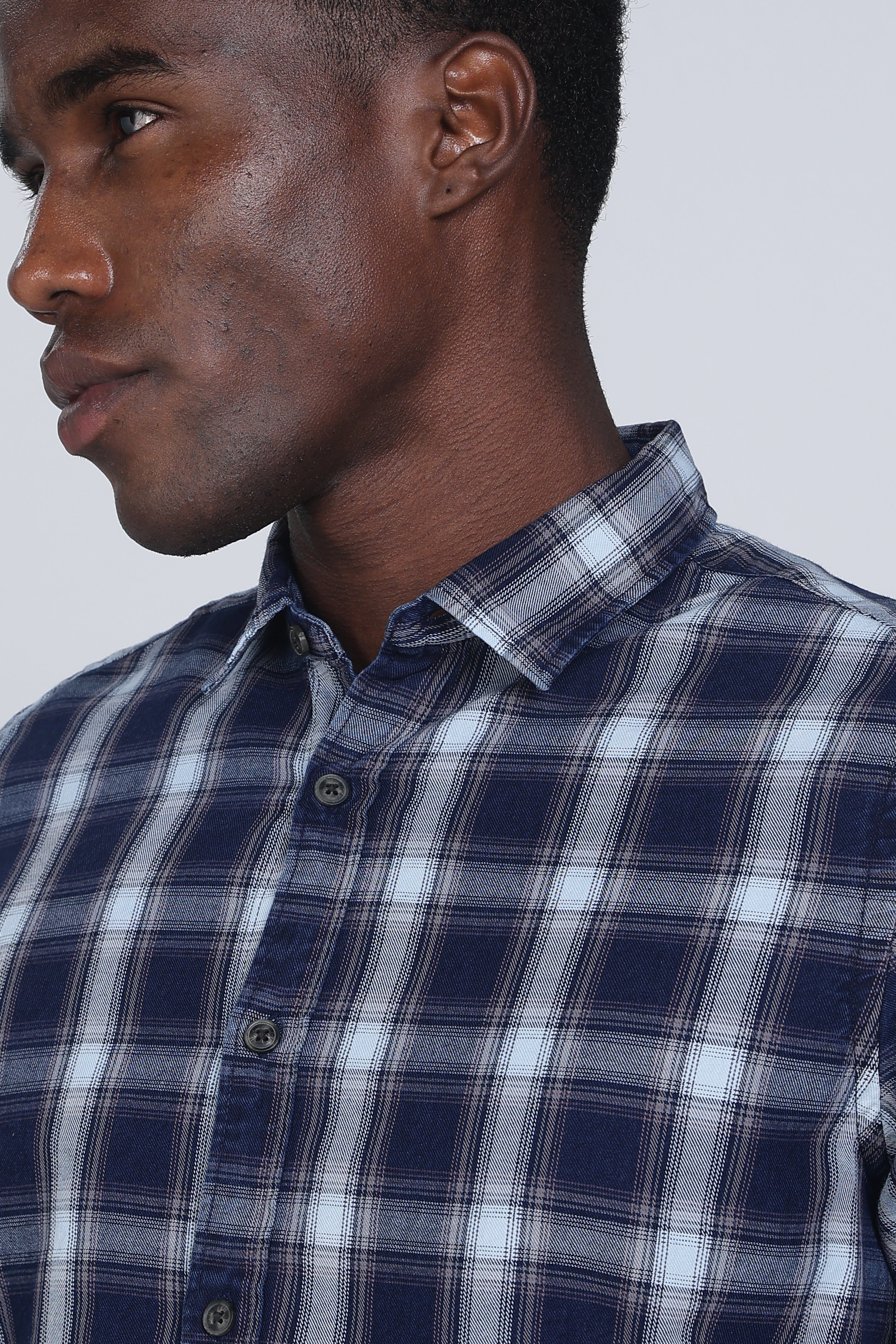 Men Columbus Check Shirt