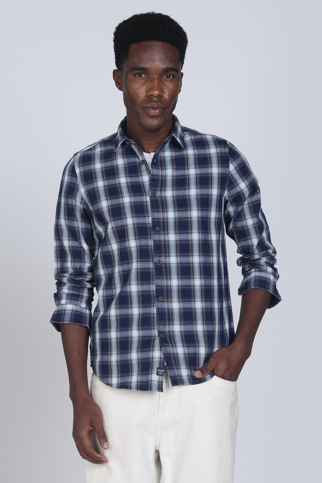 Men Columbus Check Shirt
