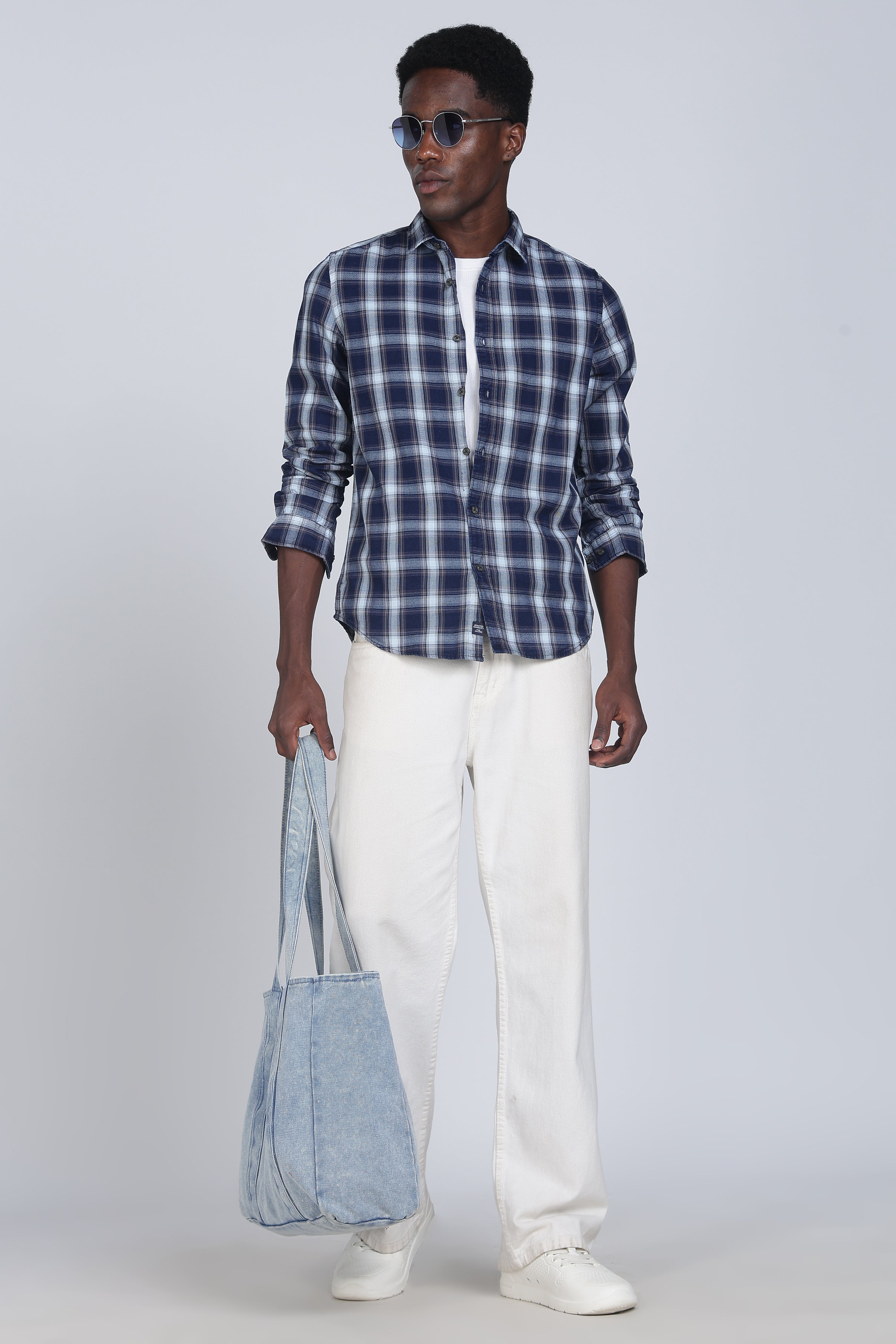 Men Columbus Check Shirt