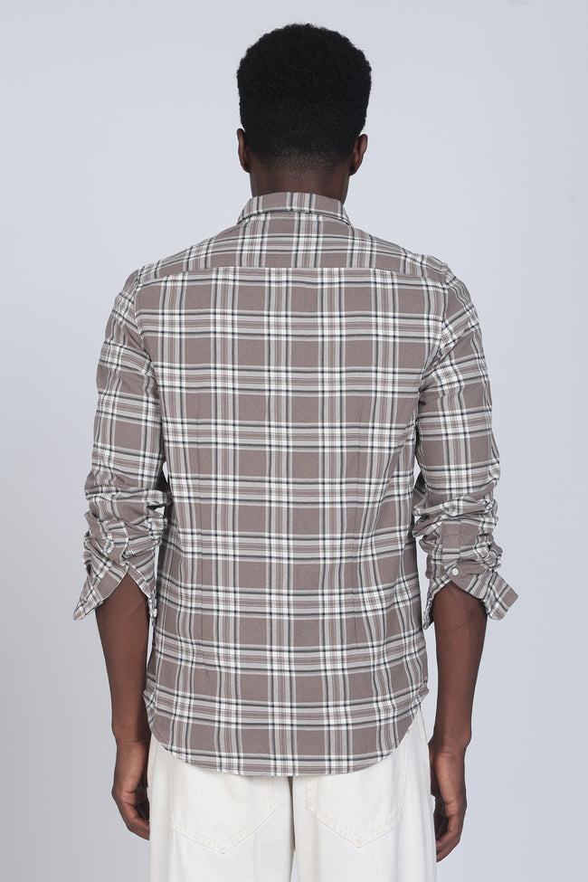 Men Marocco Textured Check Shirt