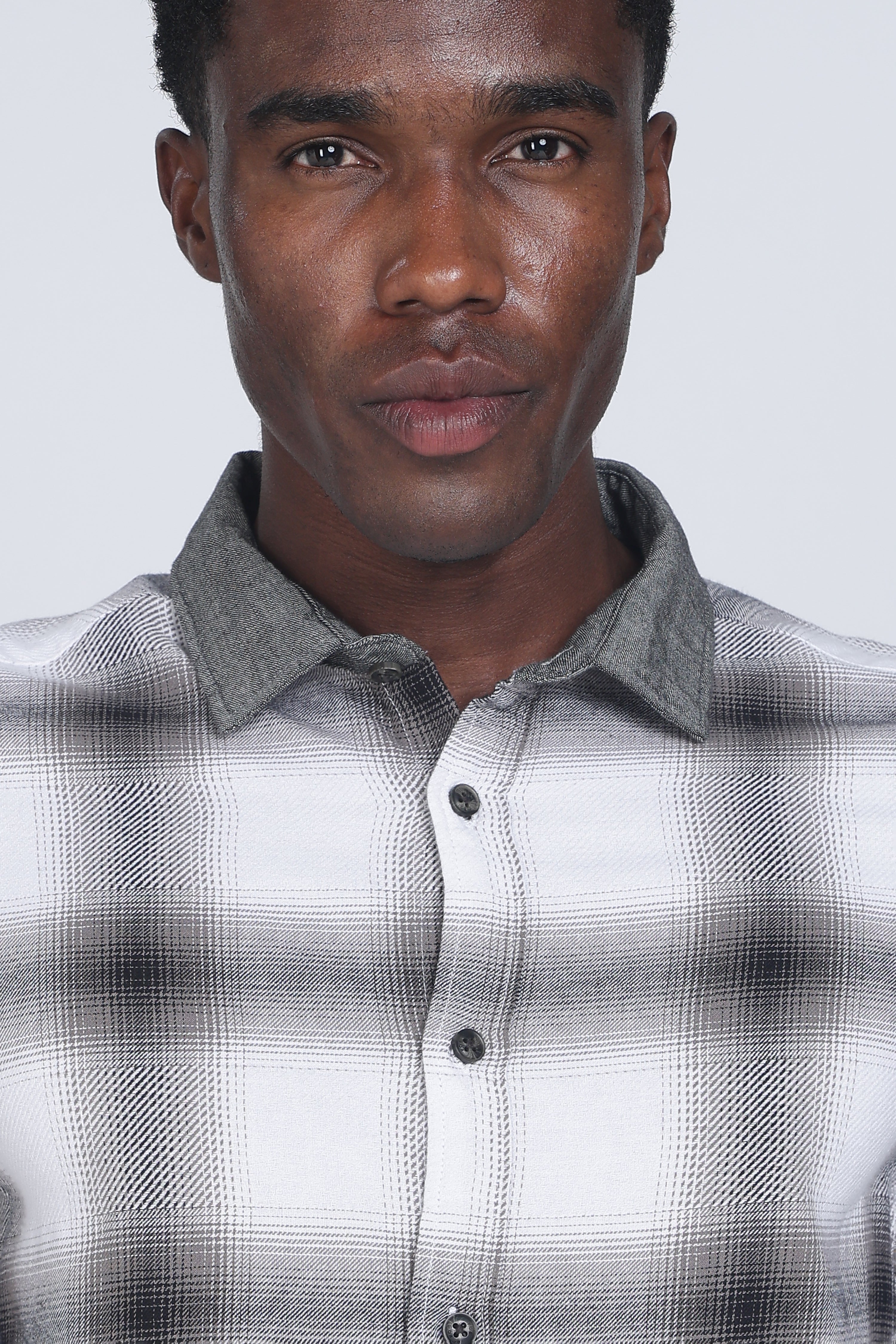 Men Buffer Dobby Check Shirt