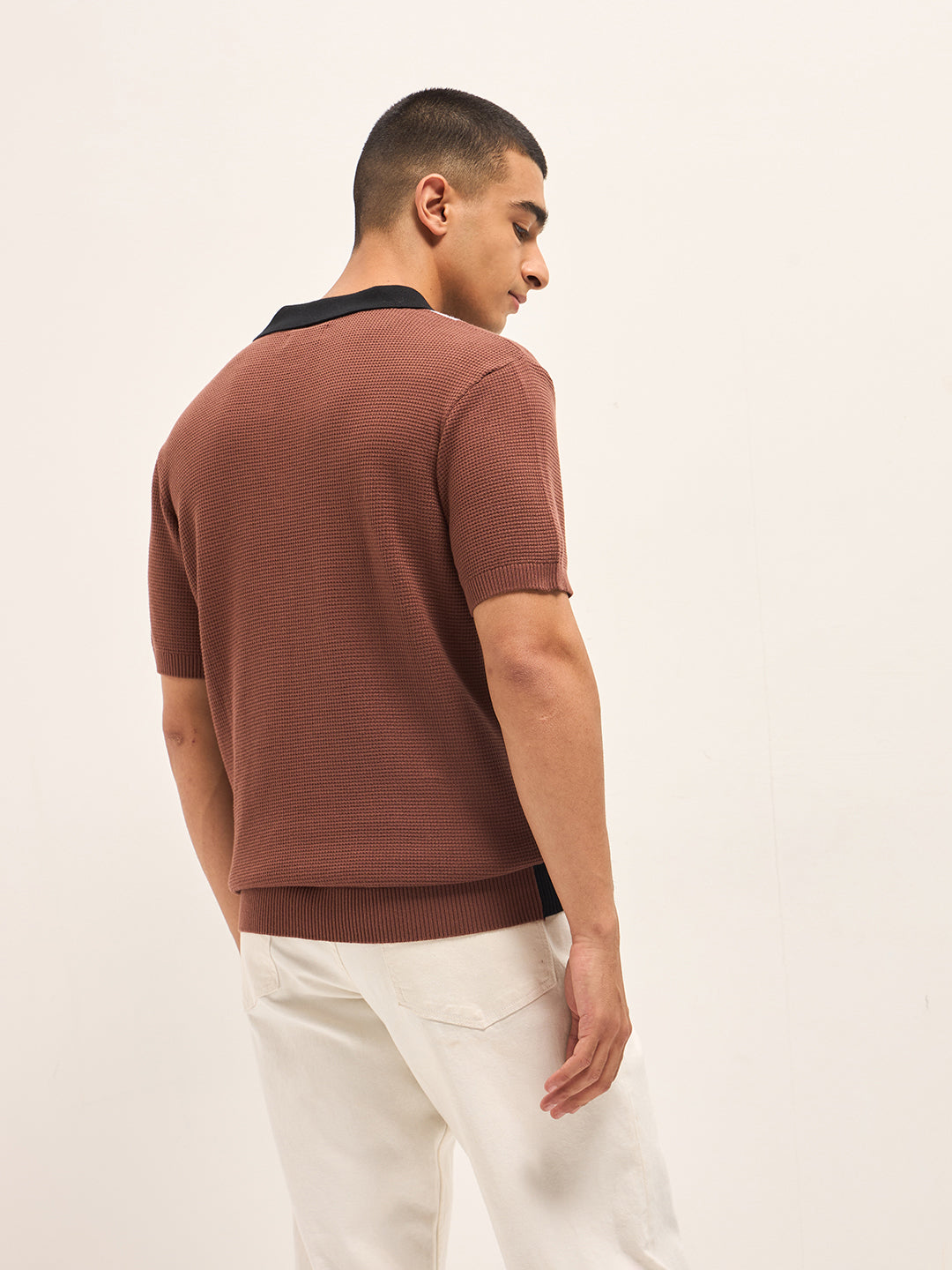 Men MultiColor Colorblocked Polo T-Shirt