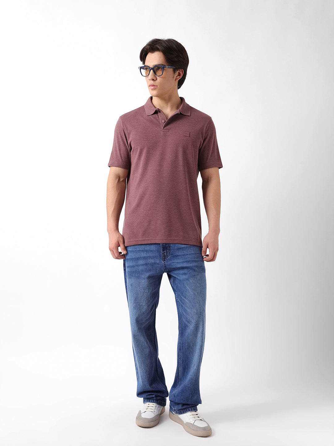 Men Brown Polo T-Shirt