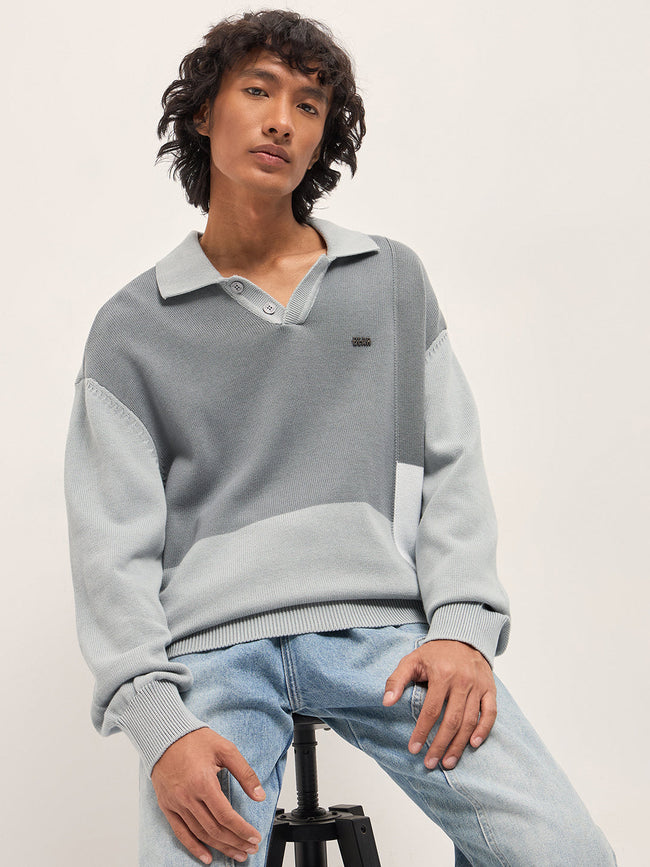 Men Multi Cotton Colourblocked Polo T-Shirt
