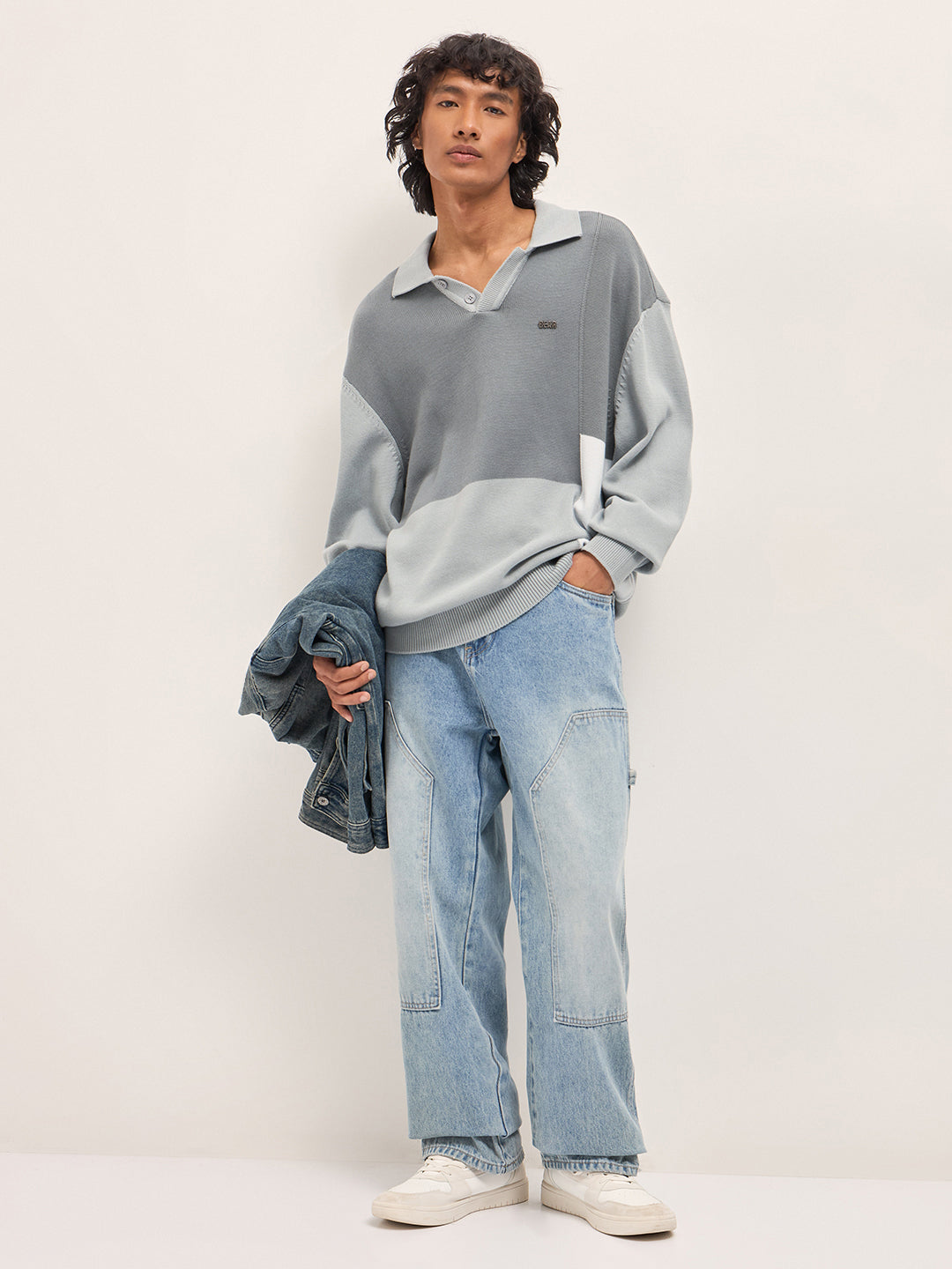 Men Multi Cotton Colourblocked Polo T-Shirt