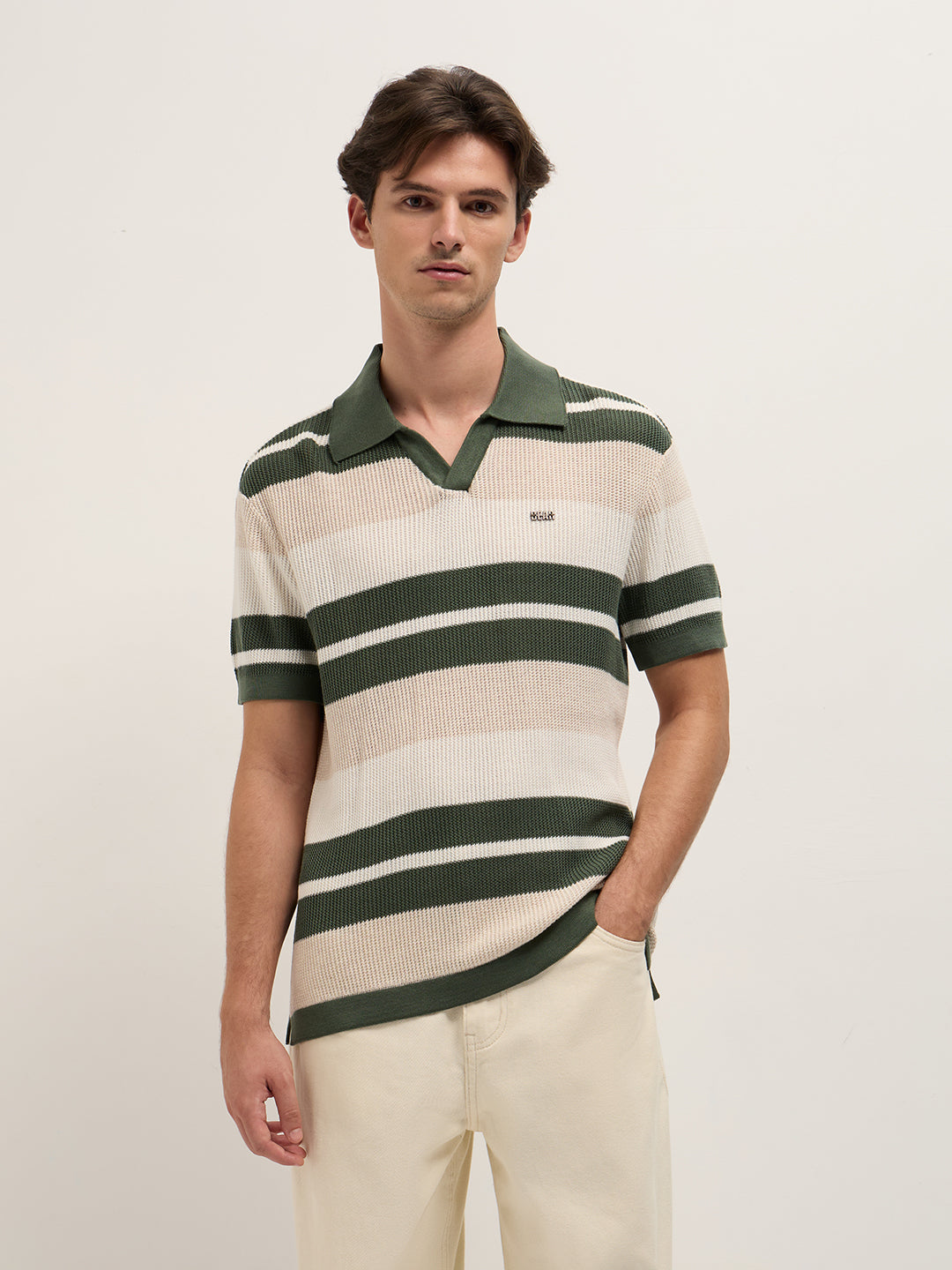 Men Multicolor Relaxed Fit Polo