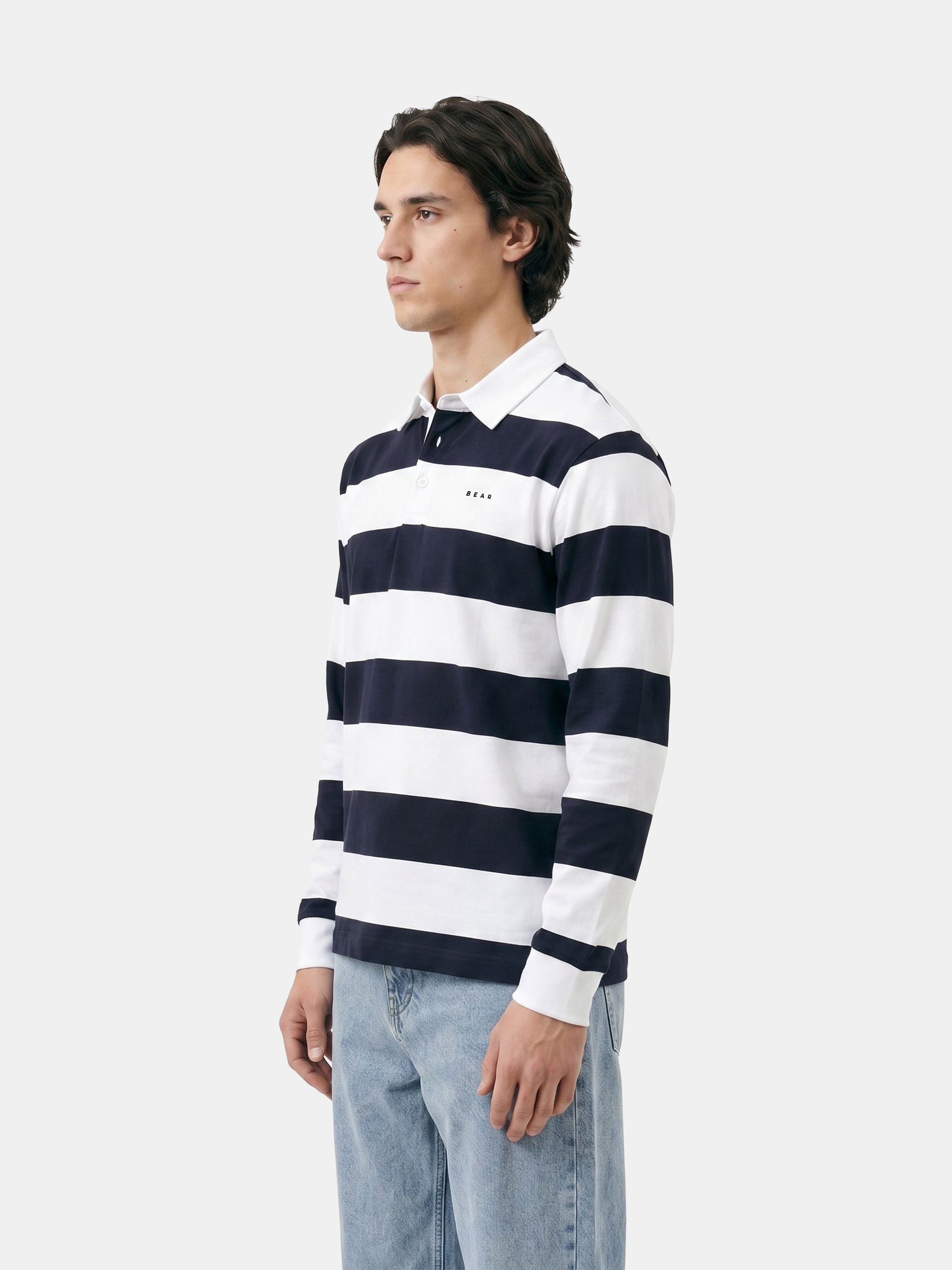 Men Multi Striped Cotton Polo T-Shirt