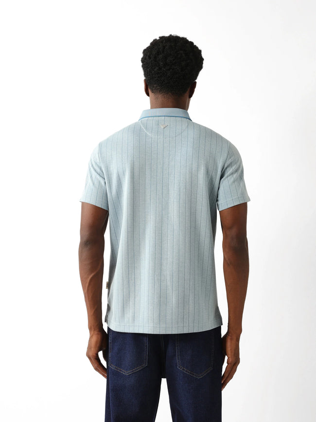 Men Blue Regular Fit Polo