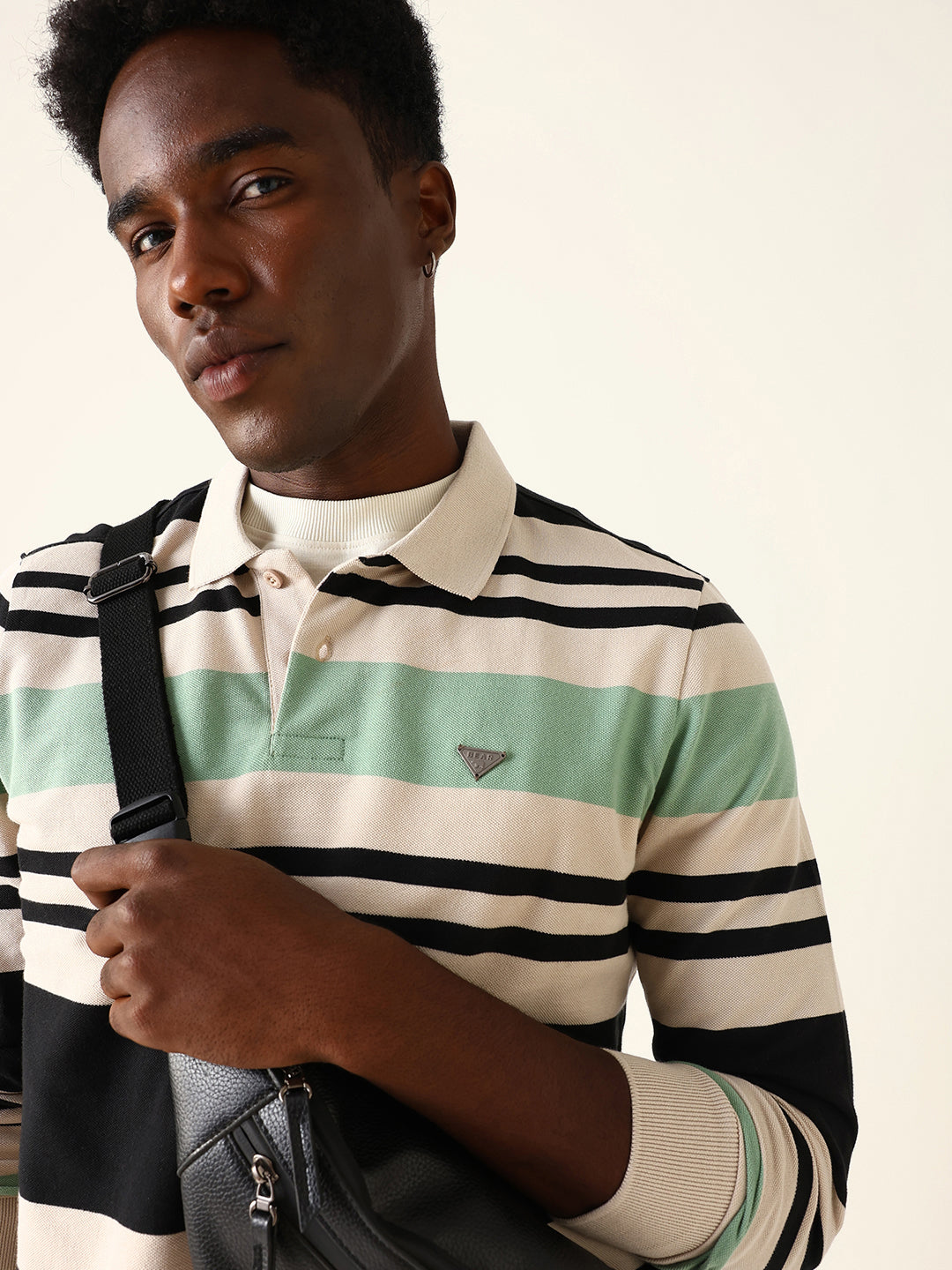 Men Multi Striped Cotton Polo