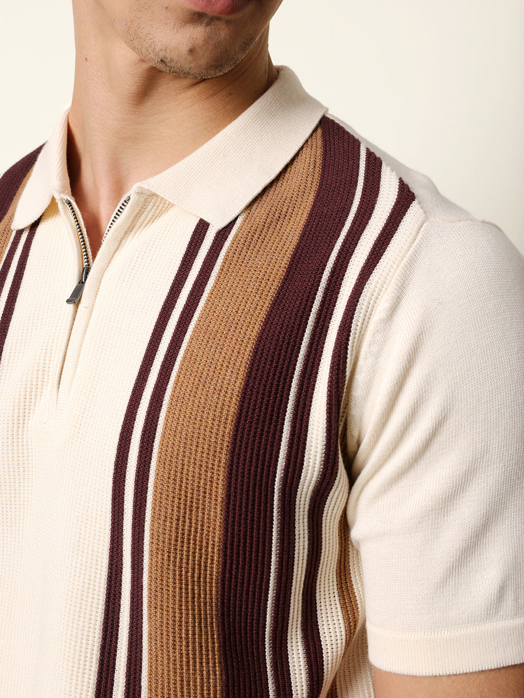 Men Multicolor Half Sleeve Polo T-Shirt