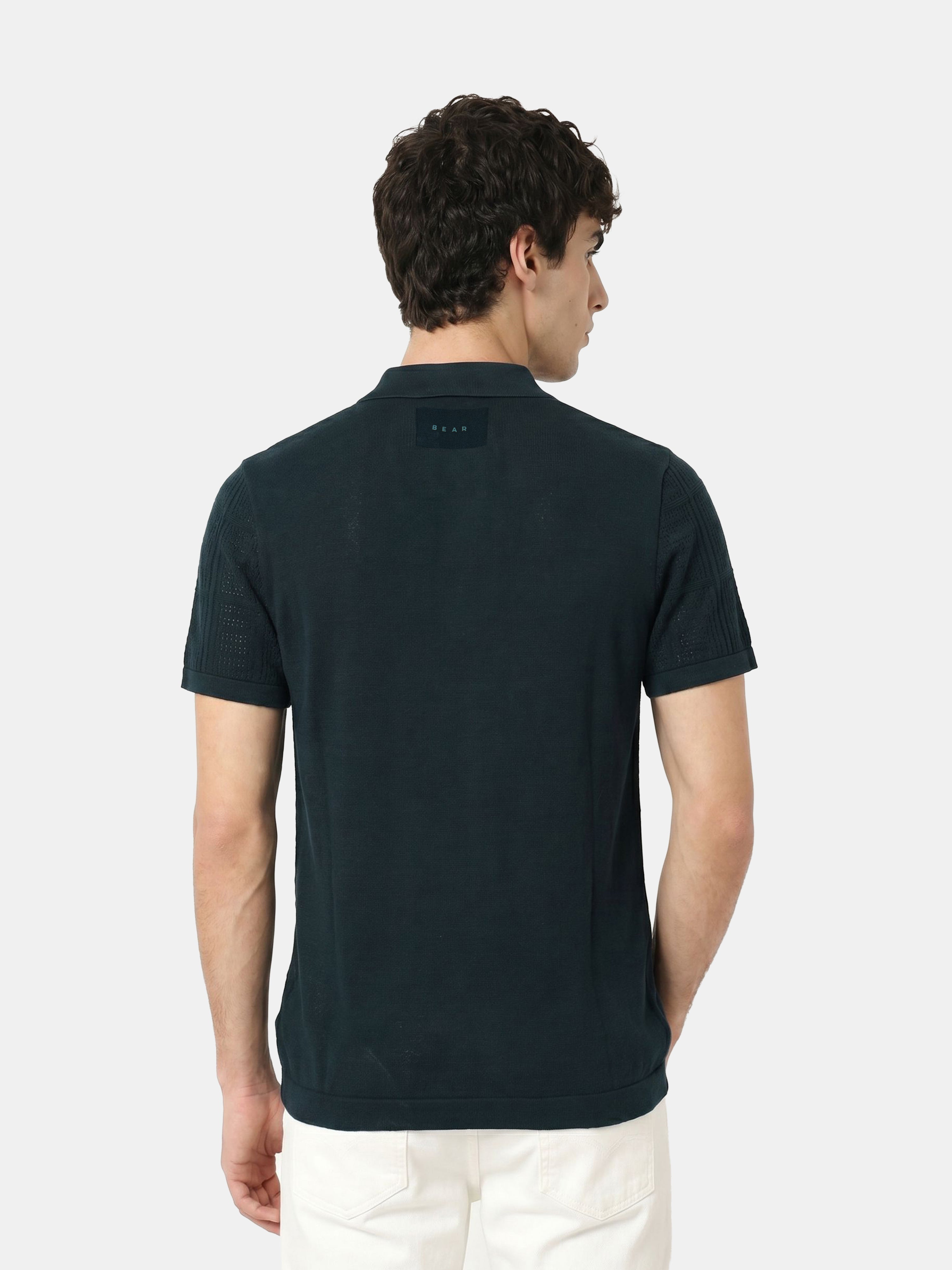 Men Green Regular Fit Polo