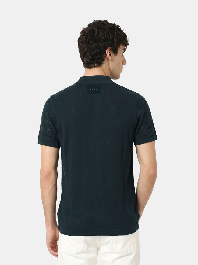 Men Green Regular Fit Polo