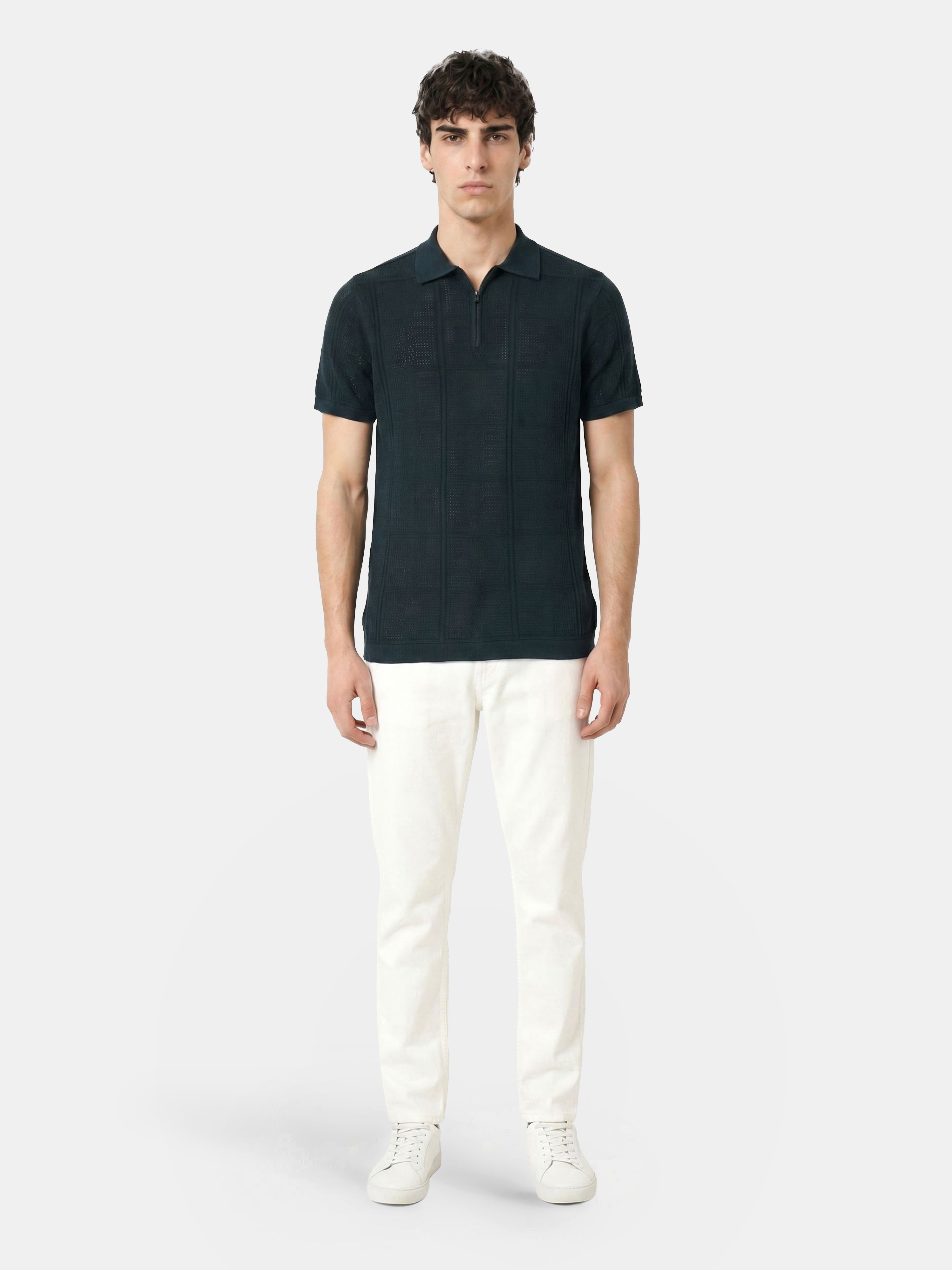 Men Green Regular Fit Polo
