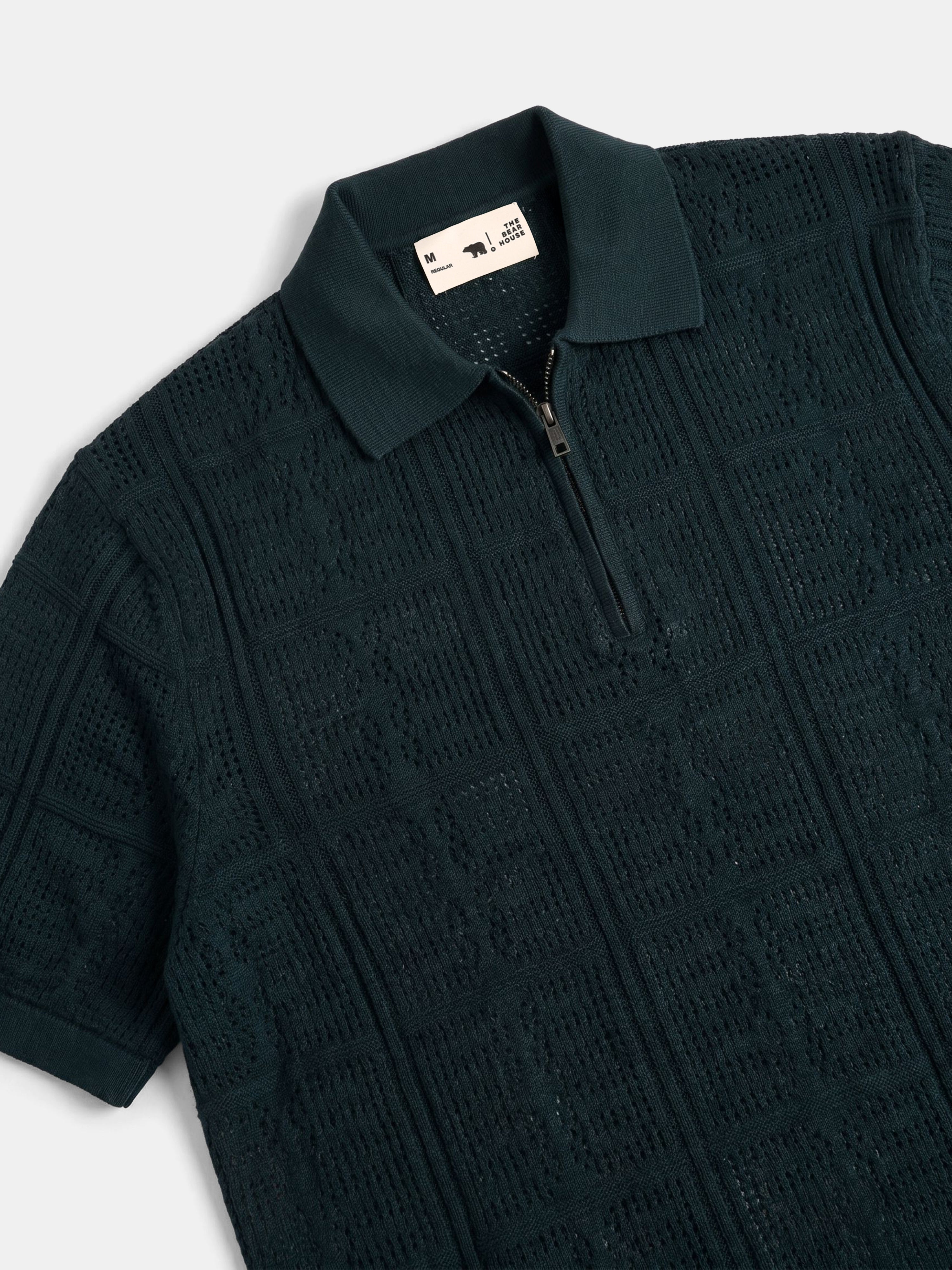 Men Green Regular Fit Polo