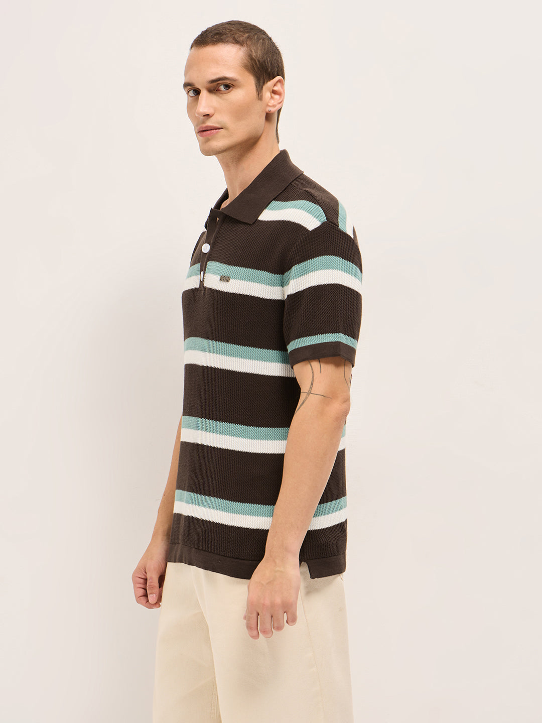 Men Multicolor Relaxed Fit Polo