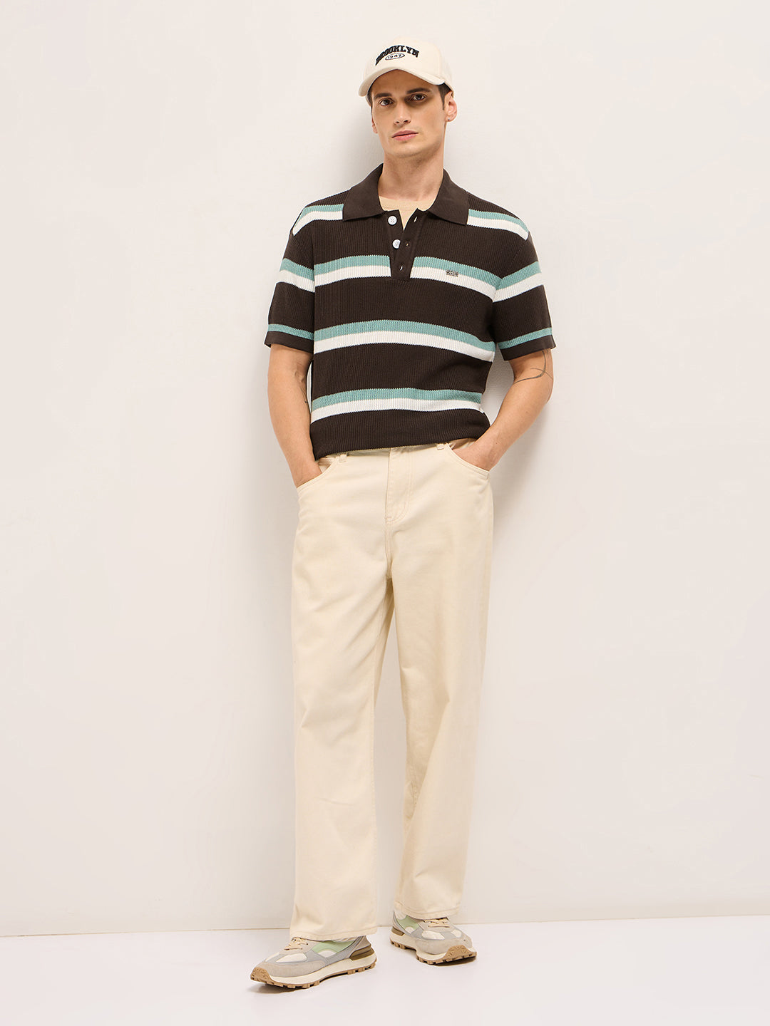 Men Multicolor Relaxed Fit Polo