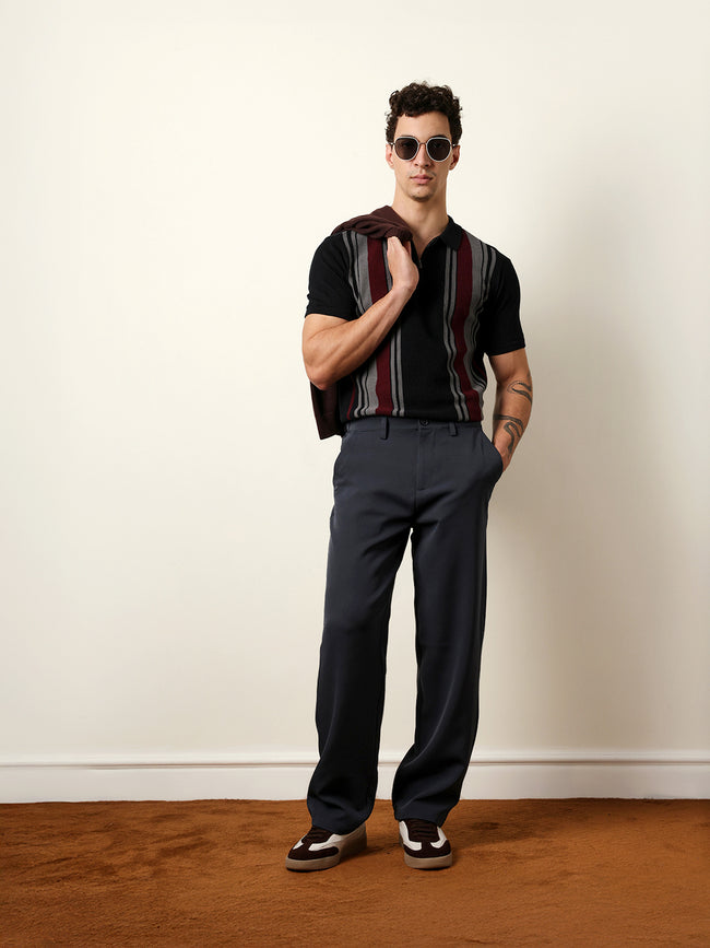 Men Multicolor Half Sleeve Polo T-Shirt
