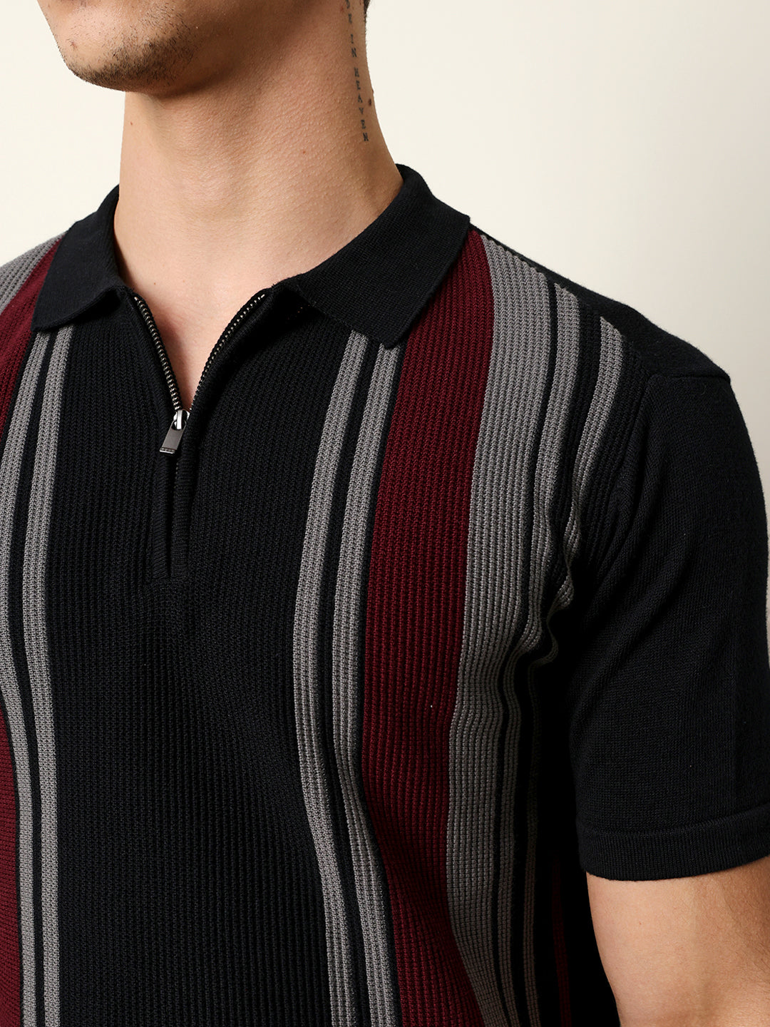 Men Multicolor Half Sleeve Polo T-Shirt