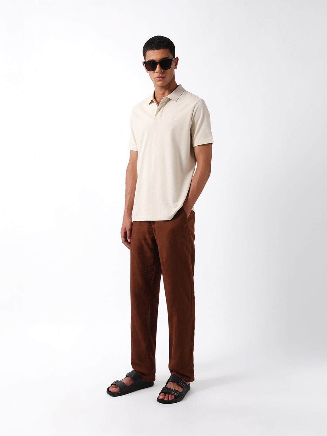 Men Yellow Polo T-Shirt