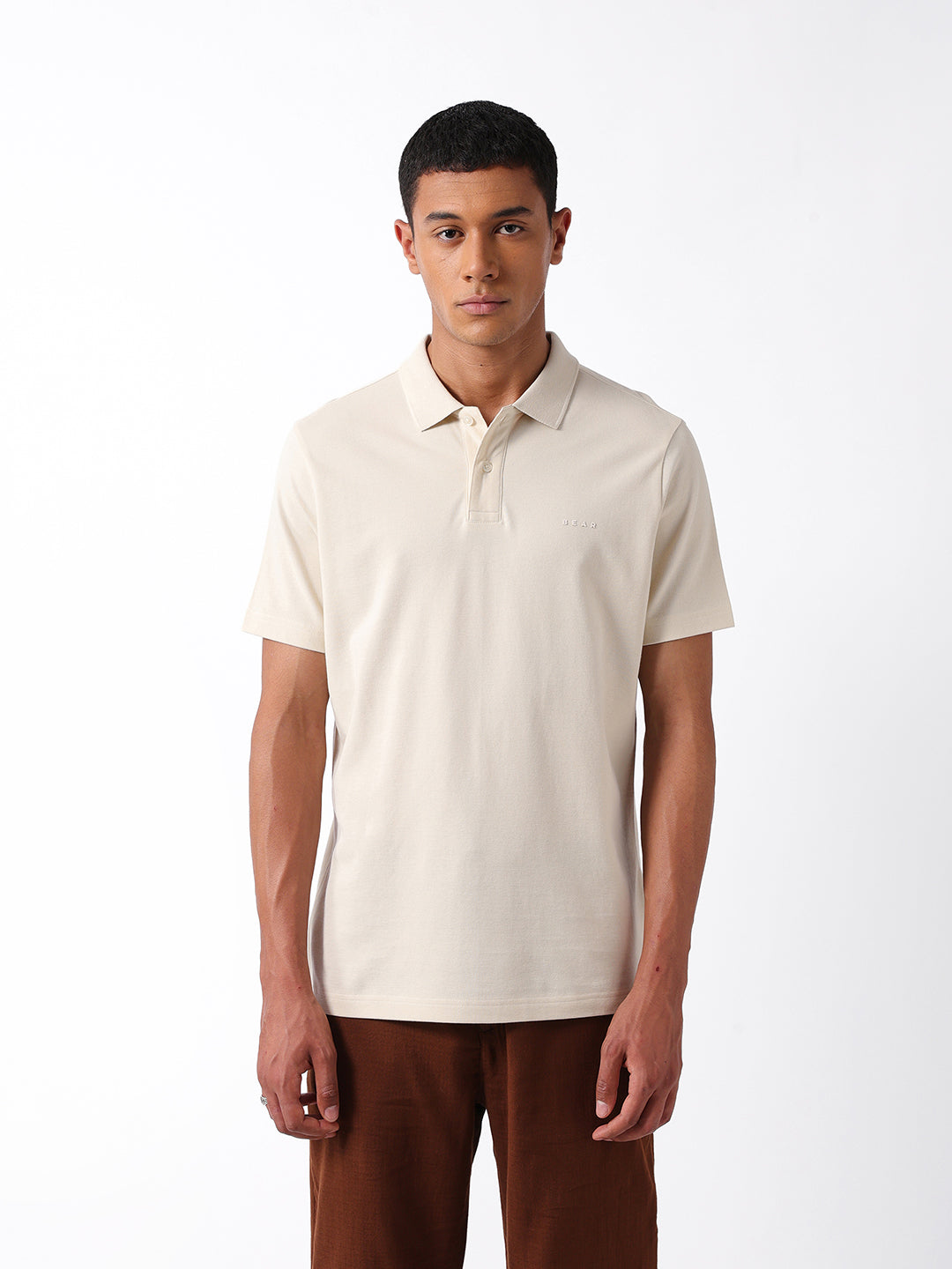 Men Yellow Polo T-Shirt