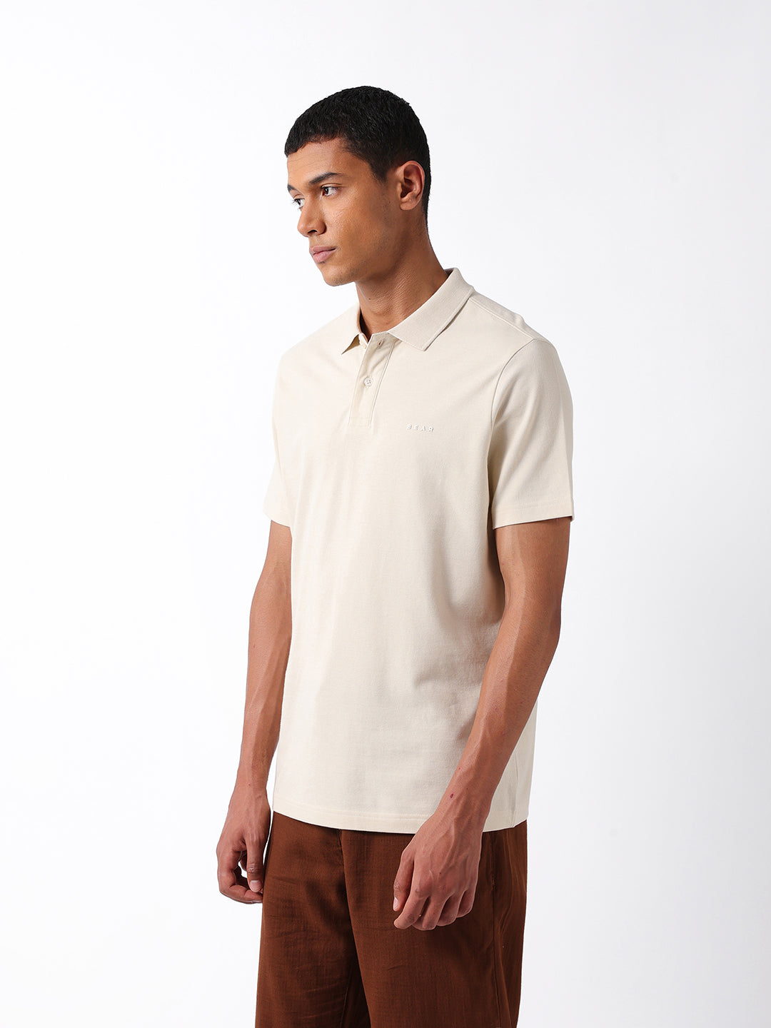 Men Yellow Polo T-Shirt
