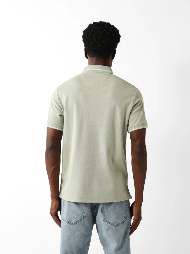 Men Green Regular Fit Polo