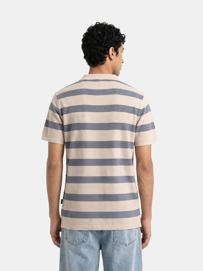 Men Blue Regular Fit Polo