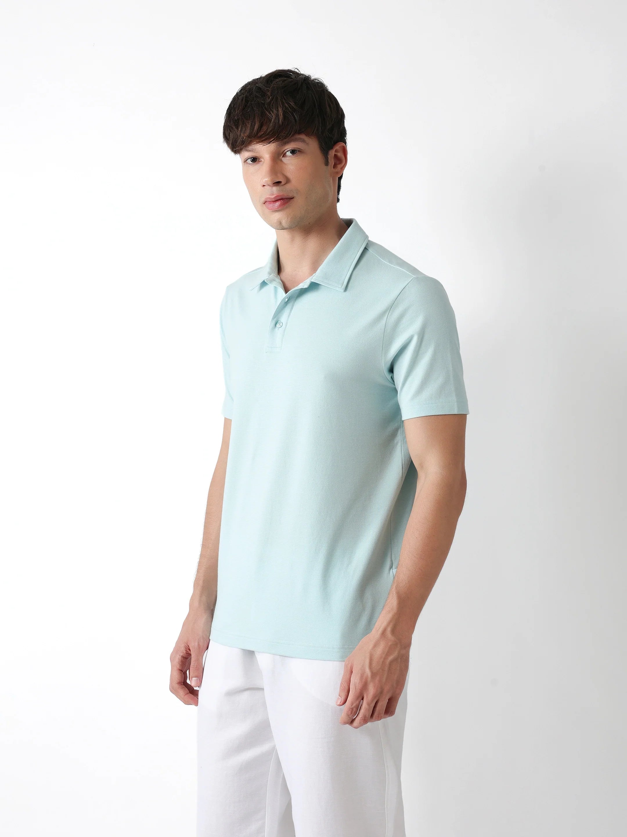 Men Blue Regular Fit Polo