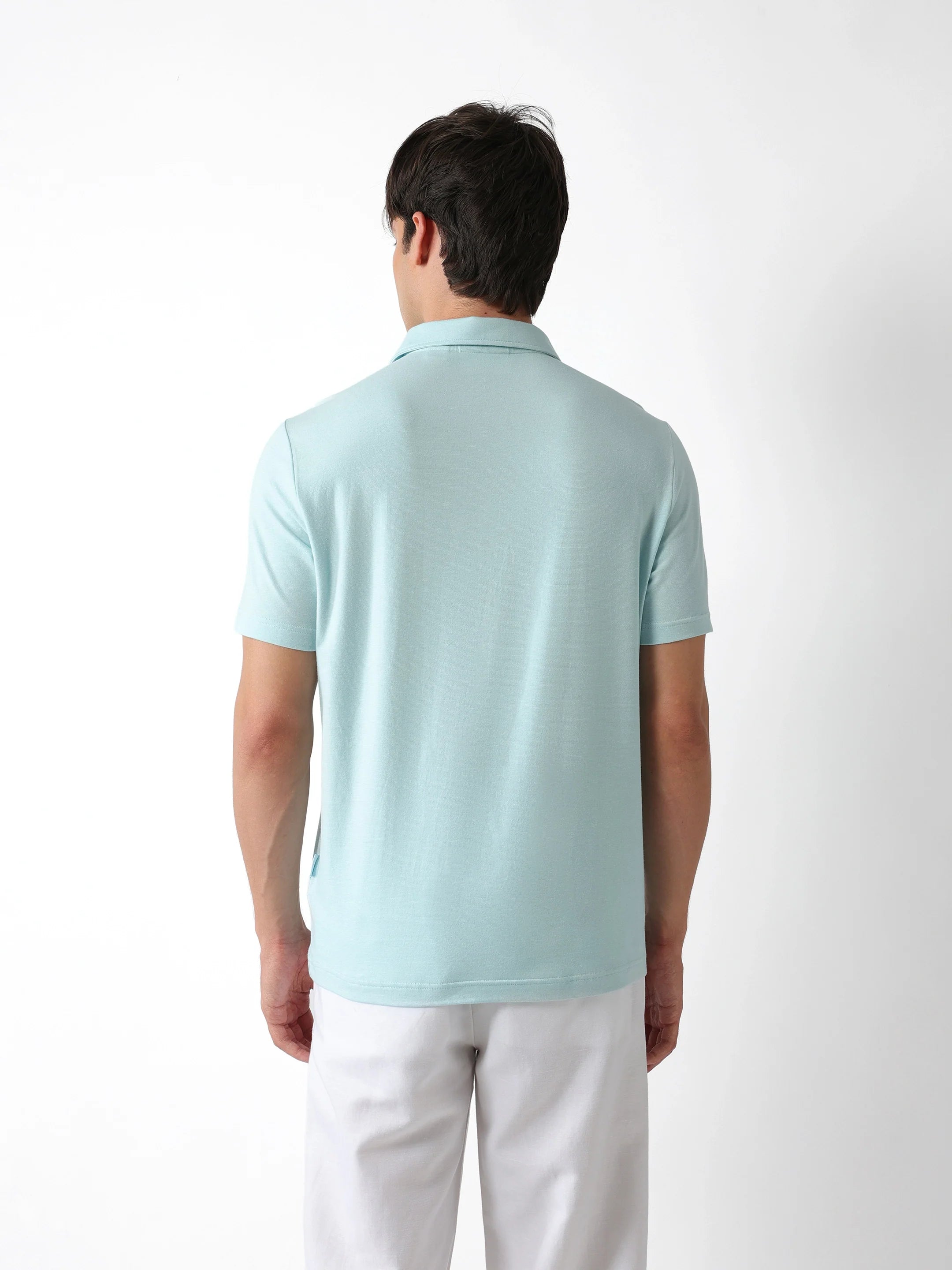 Men Blue Regular Fit Polo