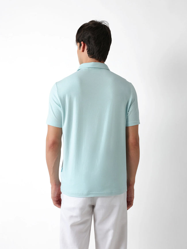 Men Blue Regular Fit Polo