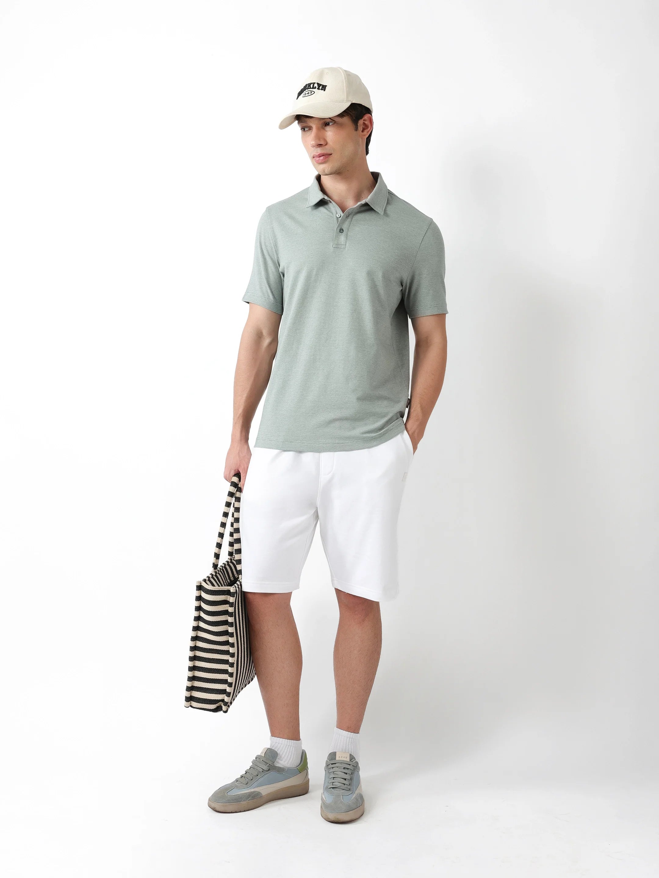 Men Green Regular Fit Polo