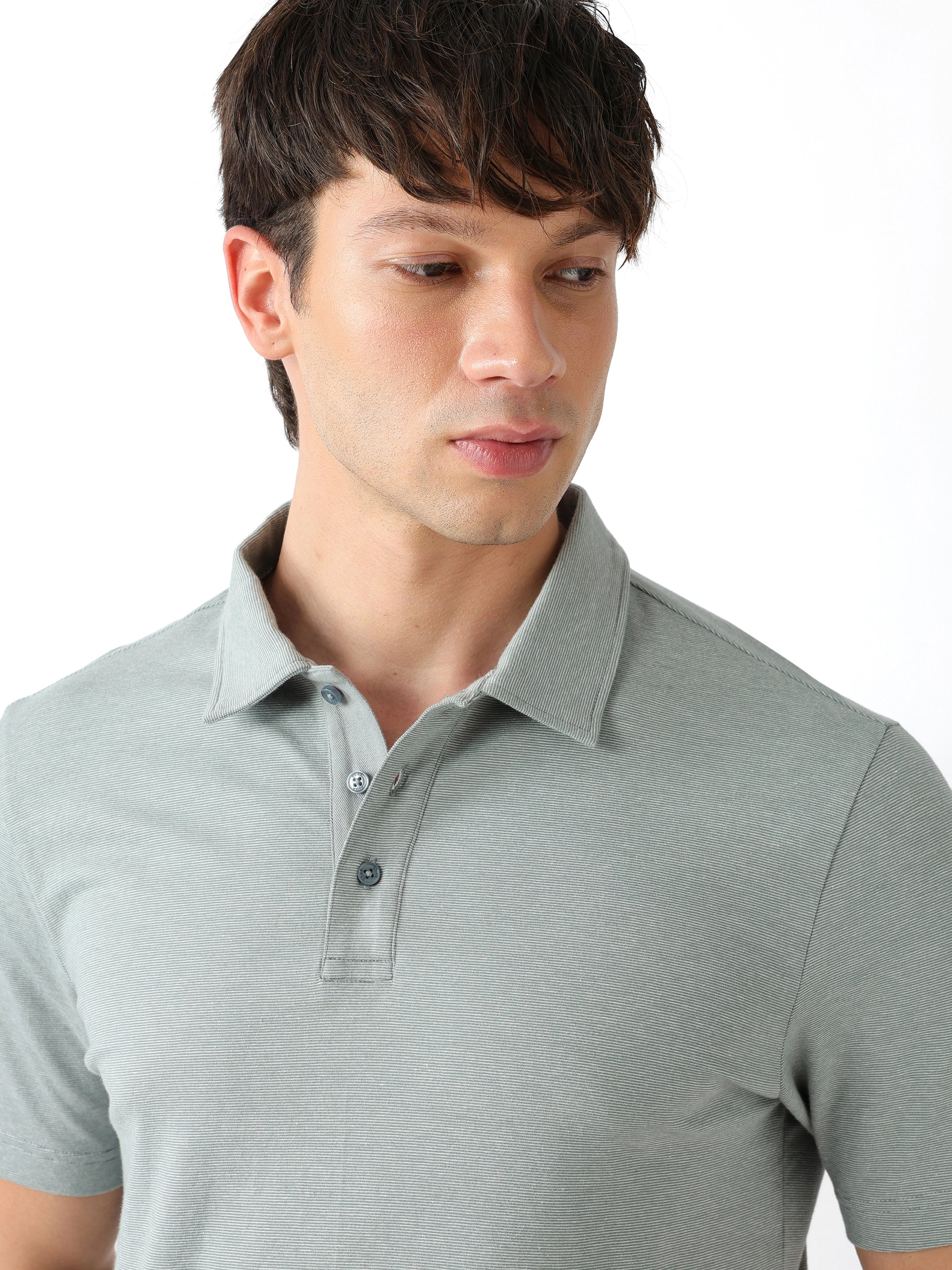 Men Green Regular Fit Polo