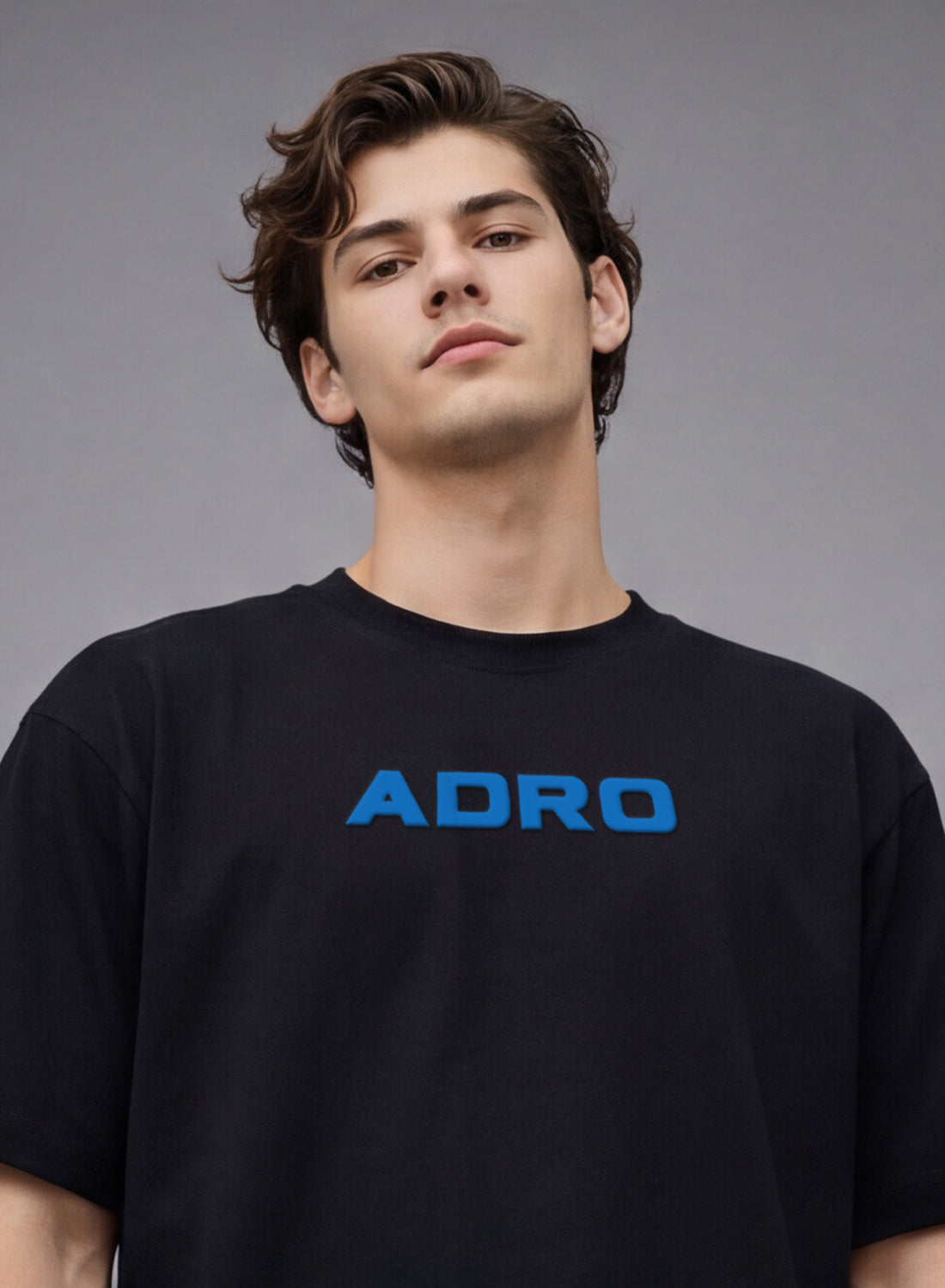 Men Oversize Fit Back Printed T-Shirt